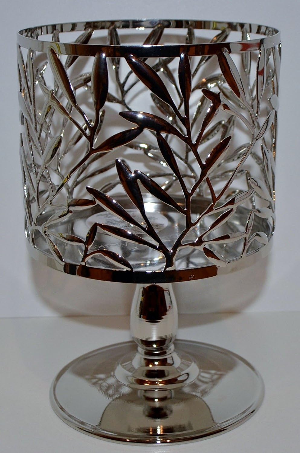 Vine Leaf Pedestal 3 Wick Candle Sleeve Holder by Bath Body Works