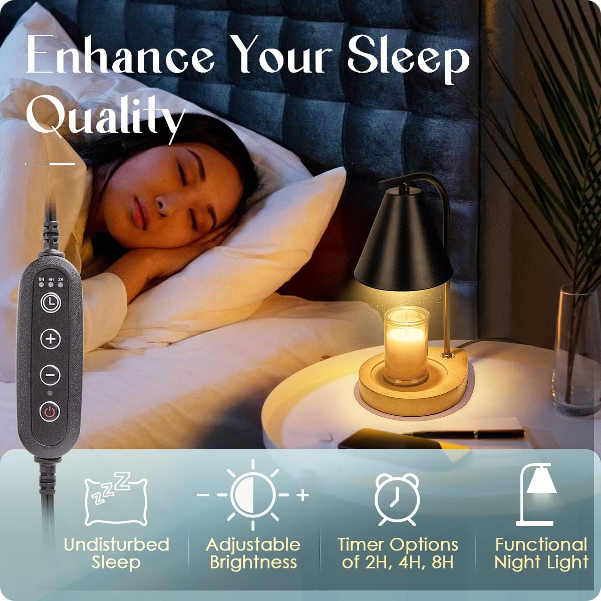 Elegant Retro Candle Warmer Lamp