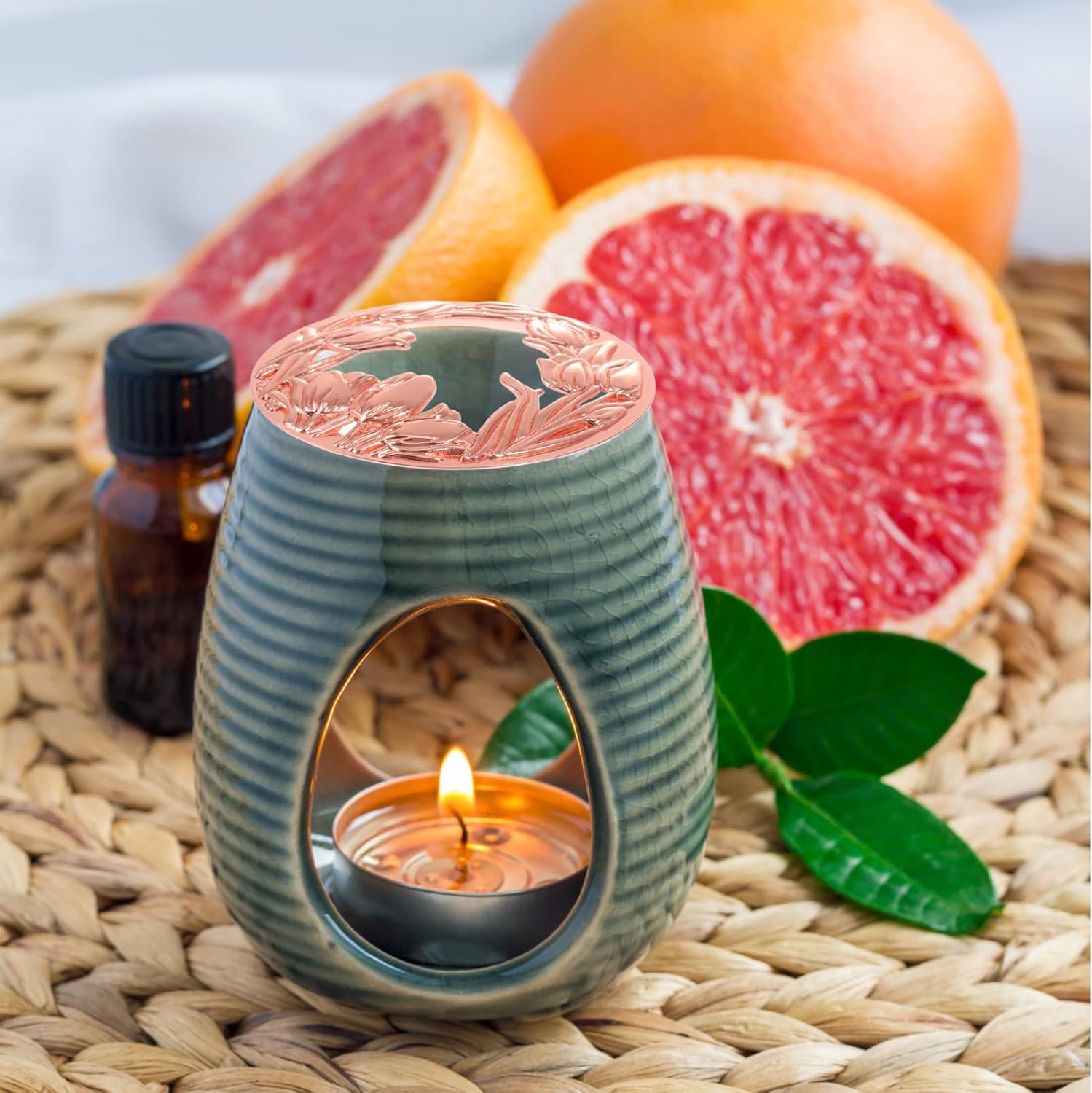 VOSAREA Rose Gold Metal Candle Shade