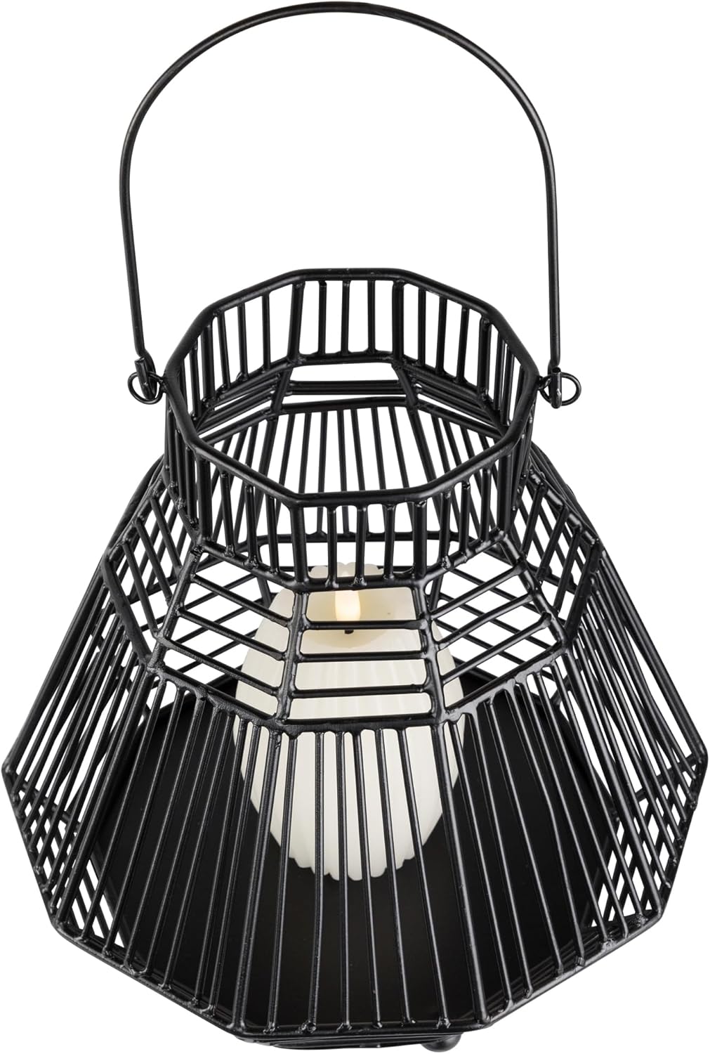 Charming Black Hurricane Candle Lantern