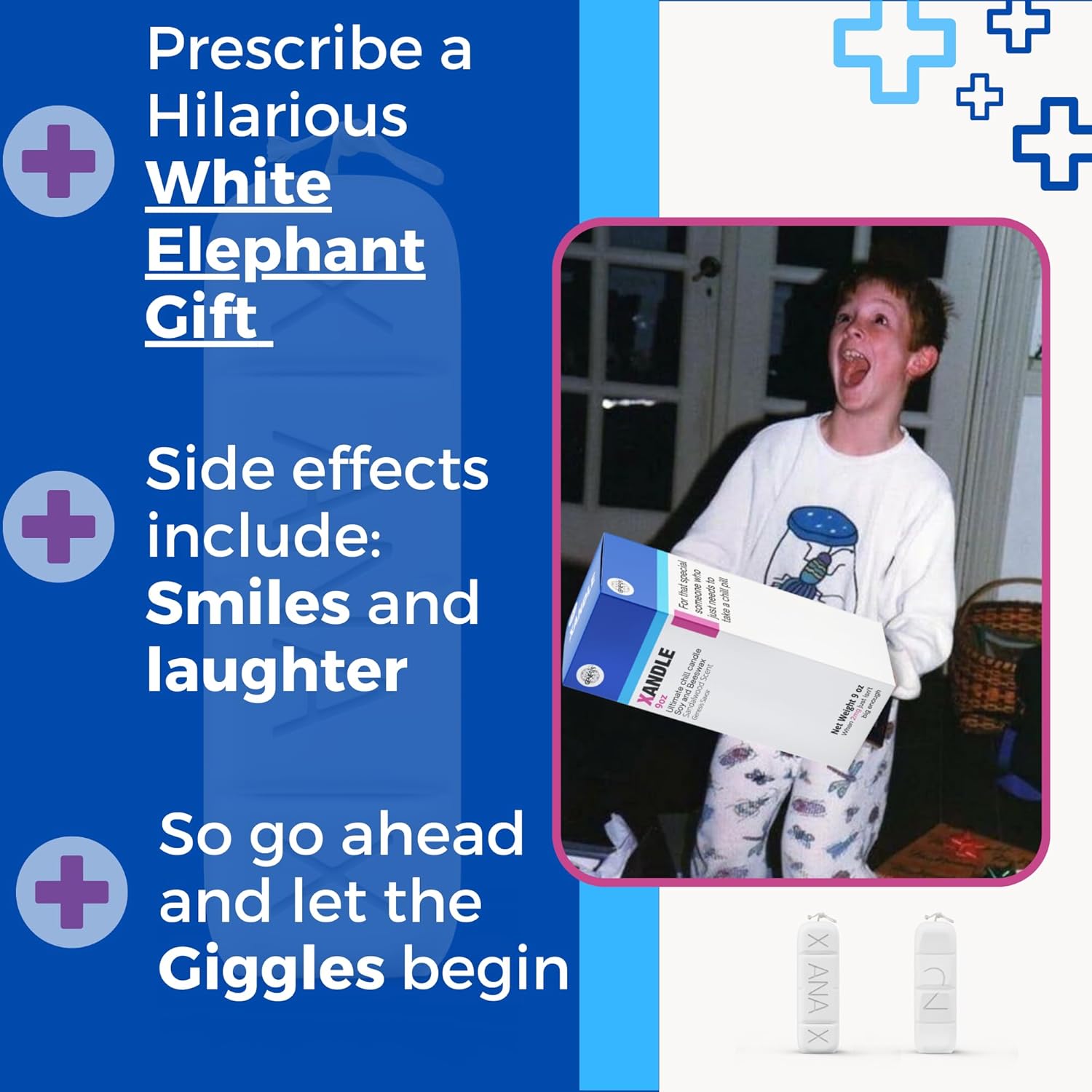 Xanax Candle - Premium Stress Relief Gag Gift for Adults with Aromatherapy