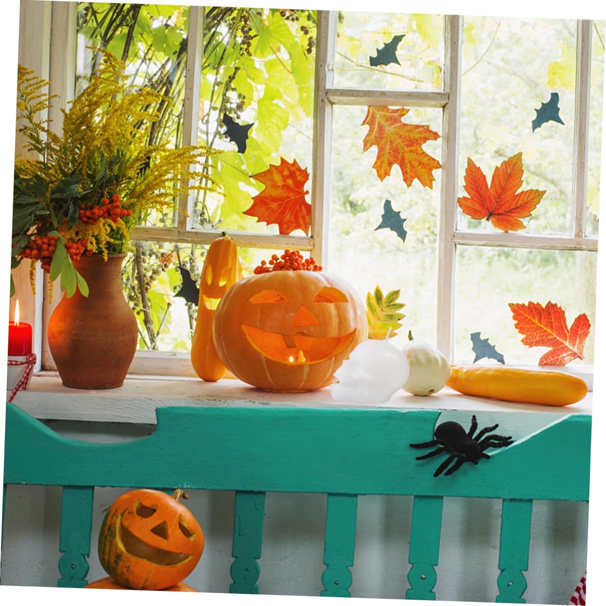 OSALADI 2-Piece Halloween Skull Light Table Centerpieces