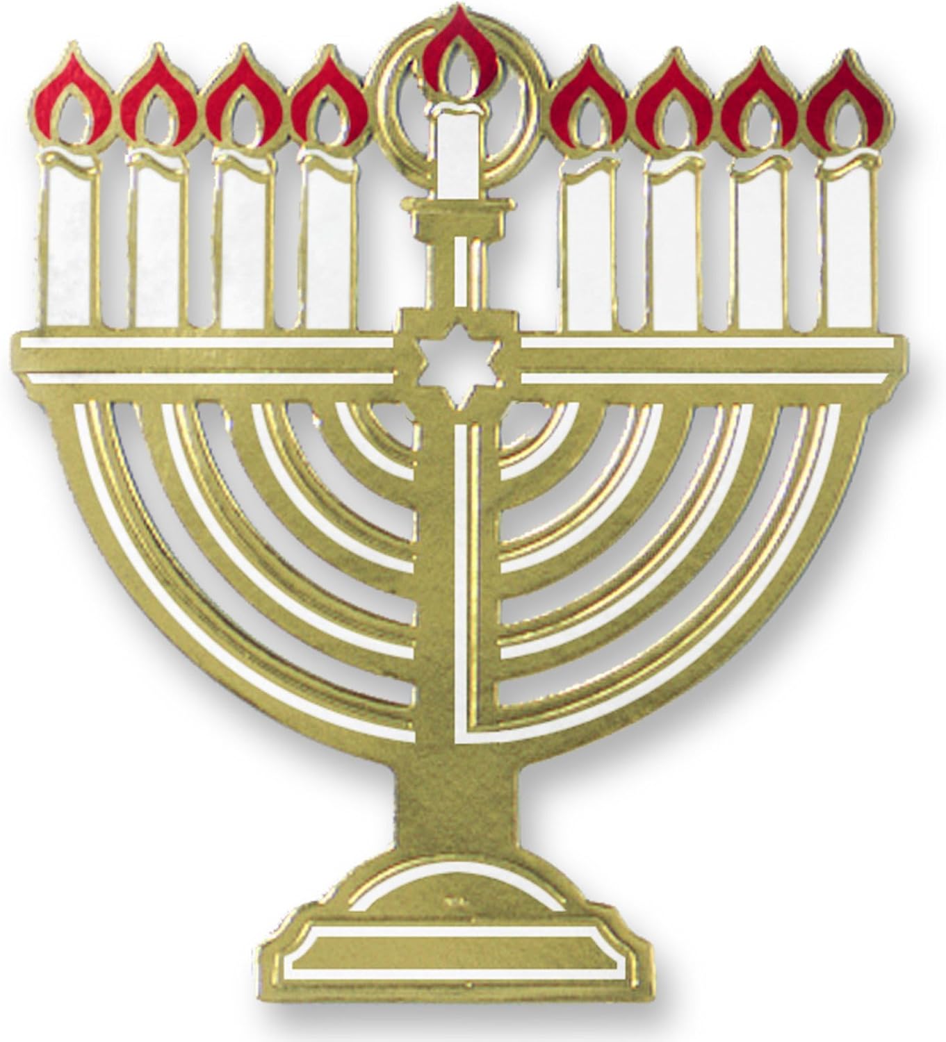 Beistle Foil Menorah Silhouette Party Accessory