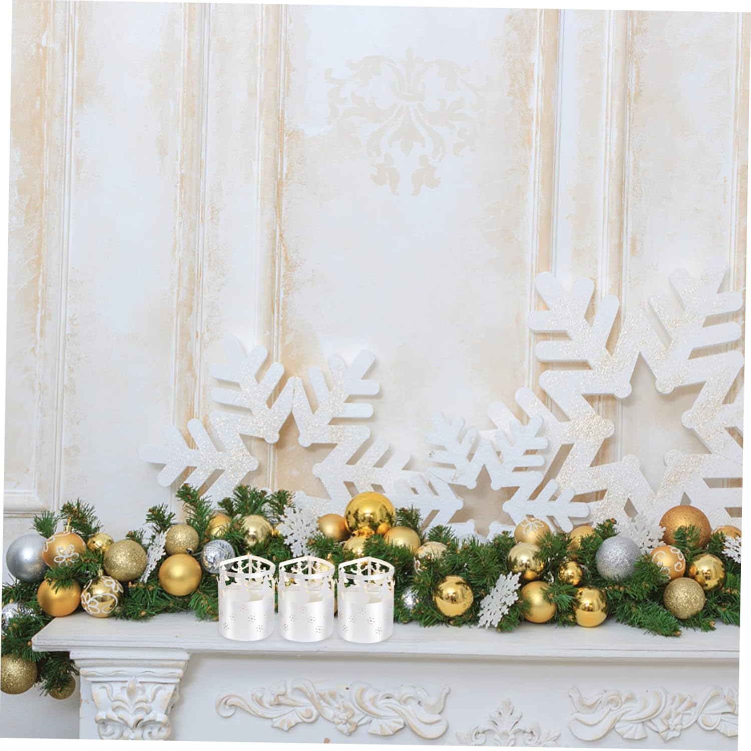 Goohochy 50-Piece Xmas Snowflake Paper Lampshade