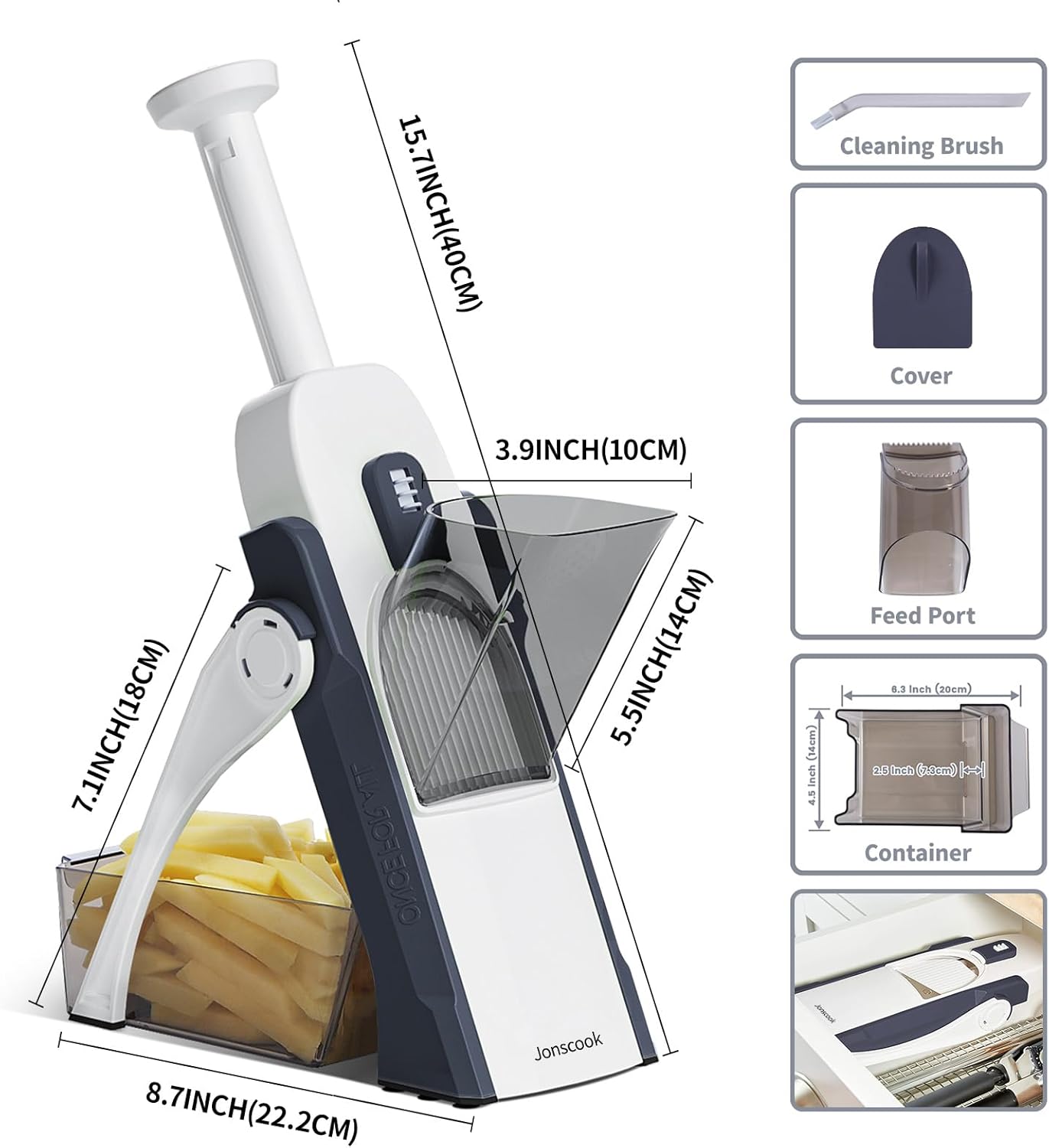 Safe Durable Kitchen Slicer for Vegetables