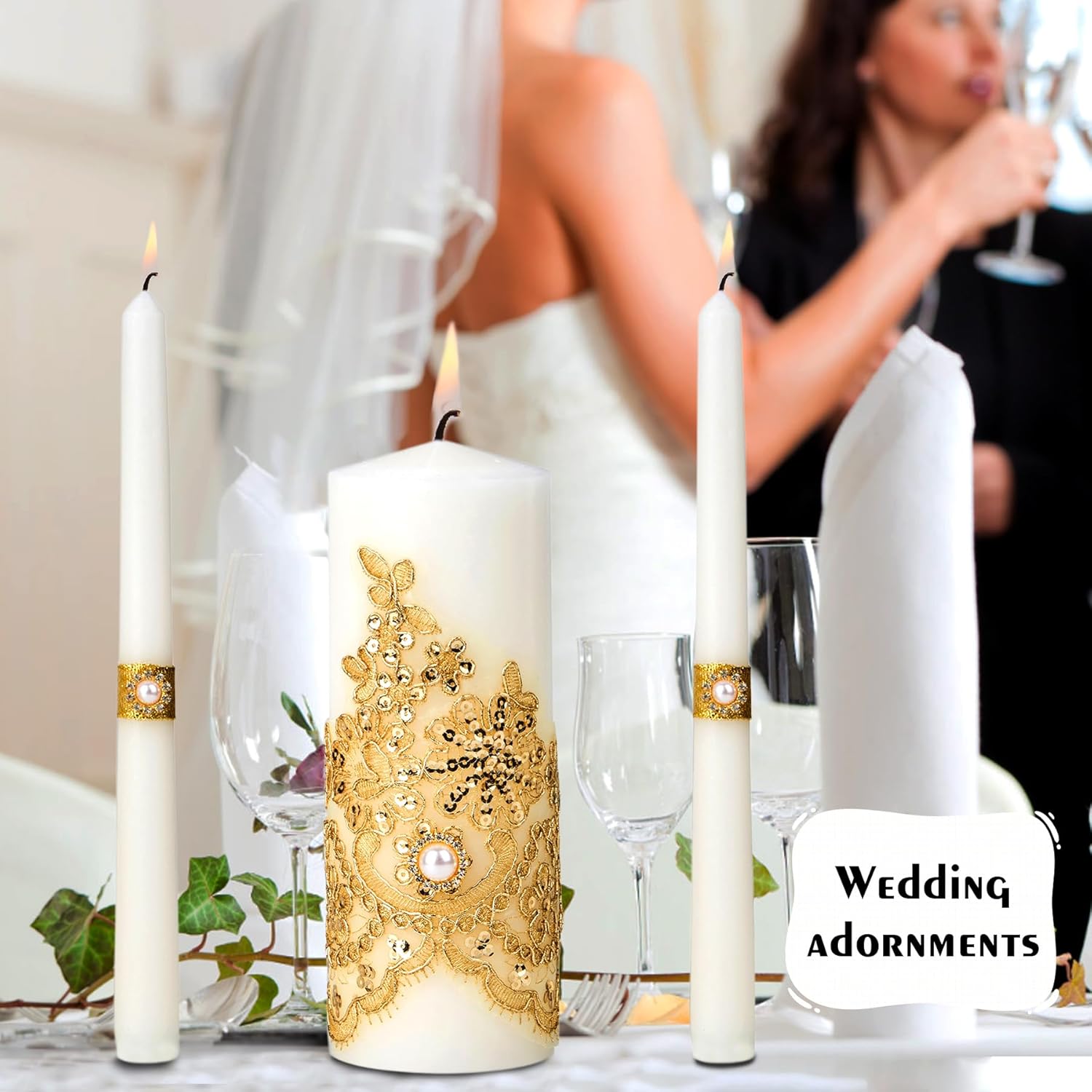 Elegant Union Candle Set for Weddings