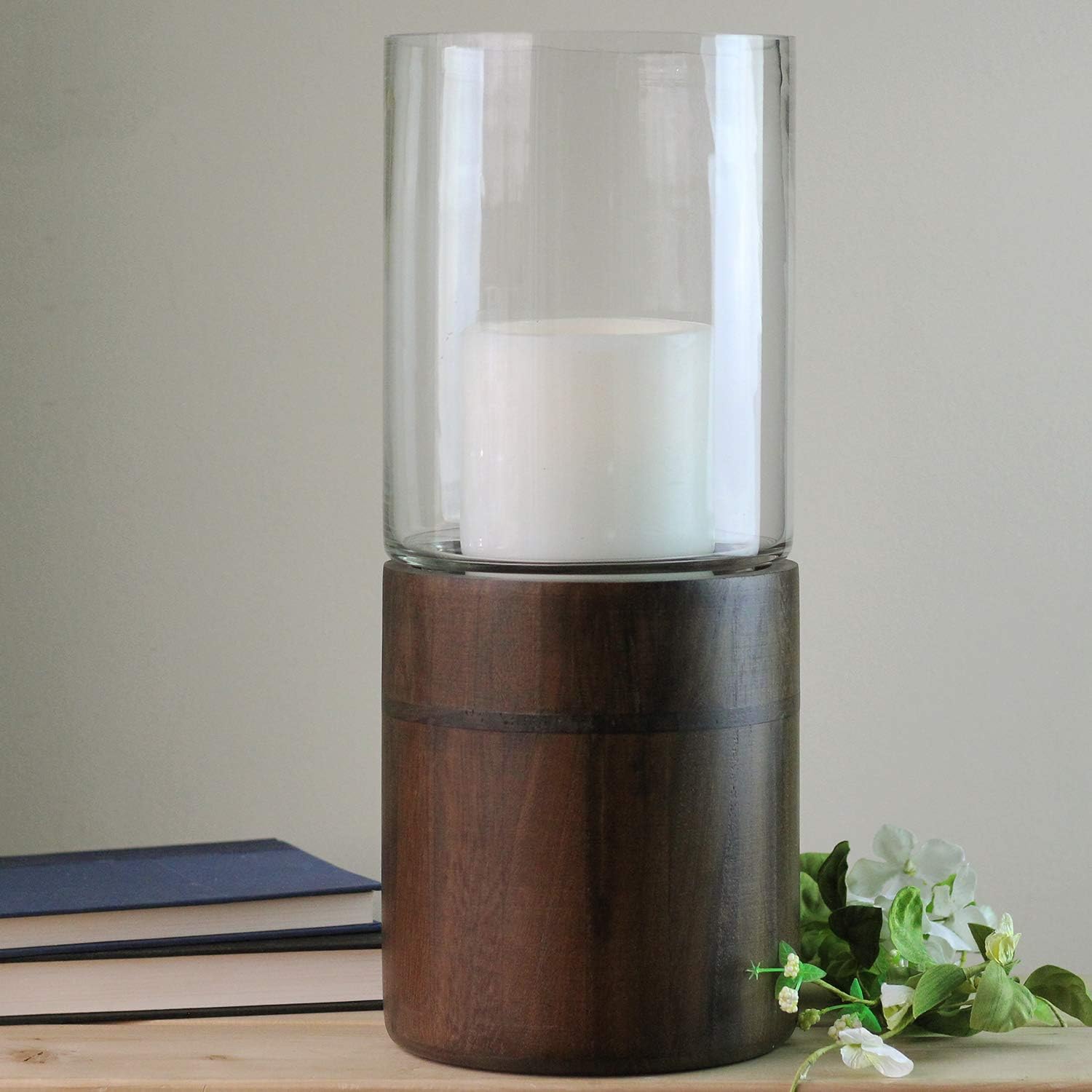 Sturdy Glass Hurricane Candle Holder