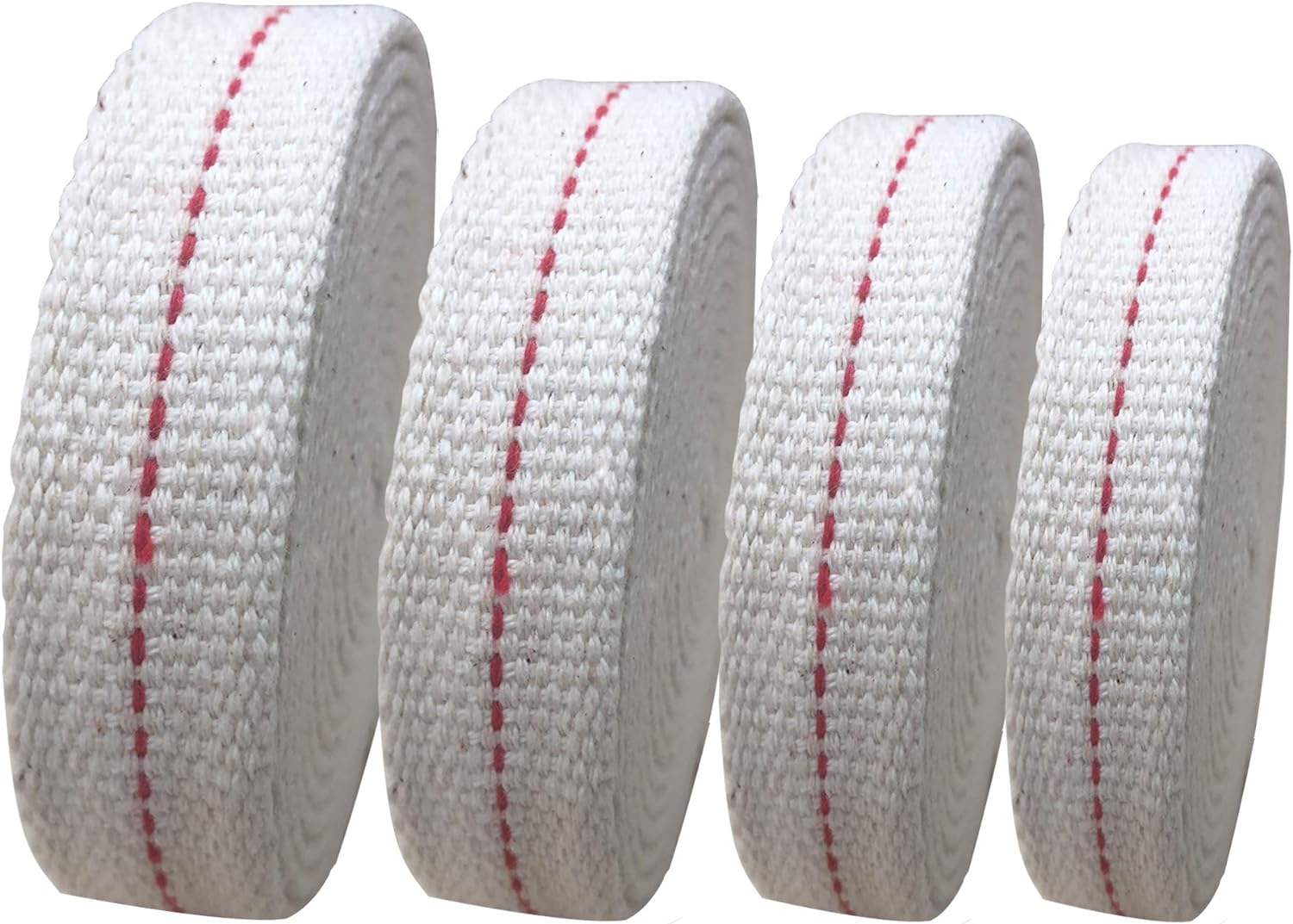 4 Roll Oil Lamp Wick Replacement with 4 Sizes