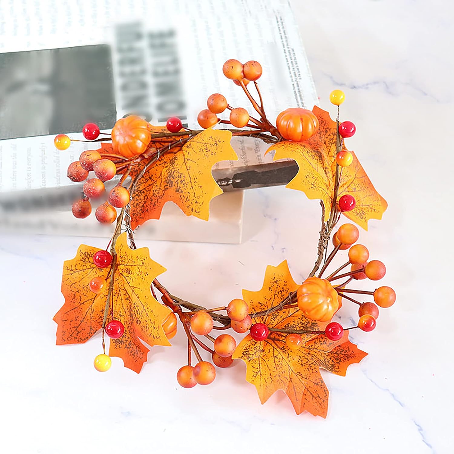 Miraculous Halloween Thanksgiving Candle Ring for Home or