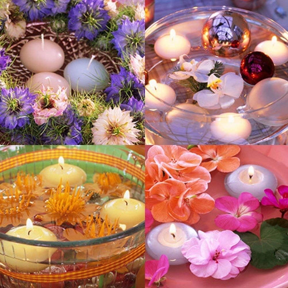 12pcs Purple Floating Candles smokerless for Weddings and Parties