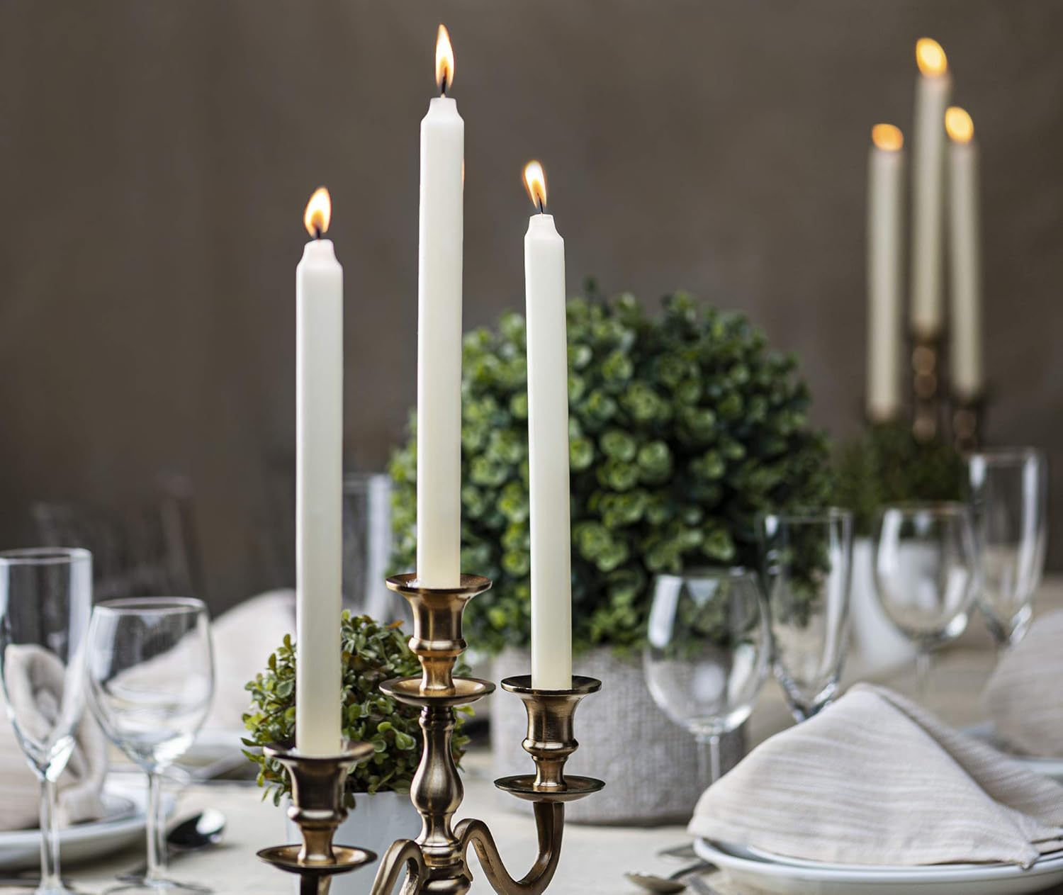 Relish Home with Bolsius Ivory Taper Candles