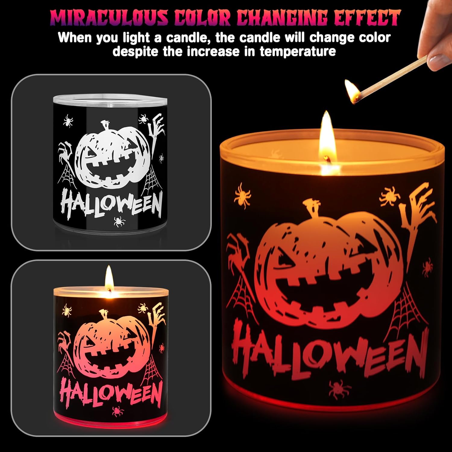 Pumpkin Scented Candles Halloween Decor for Home