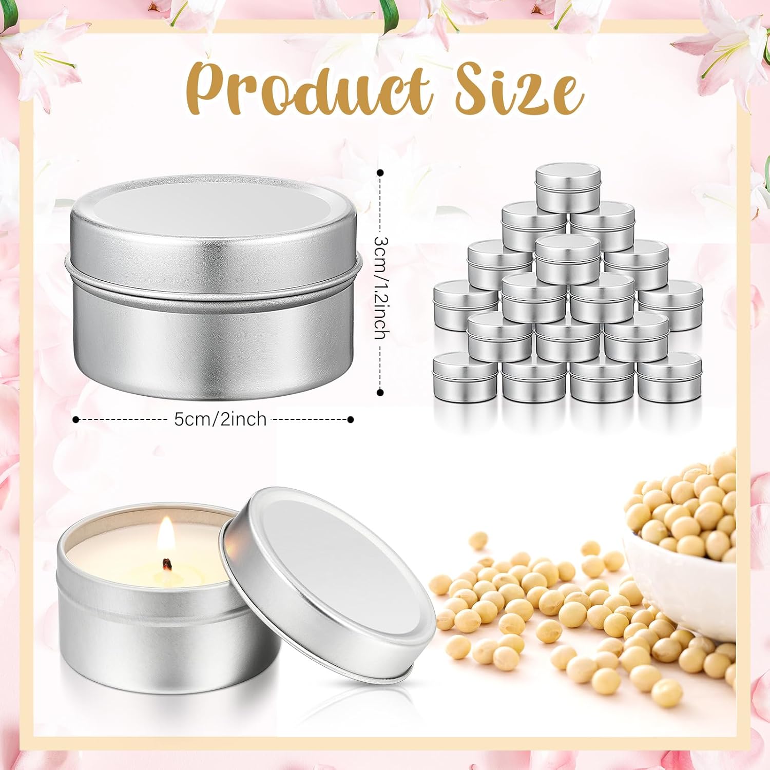24 Pcs Mini Candles Perfect for Parties
