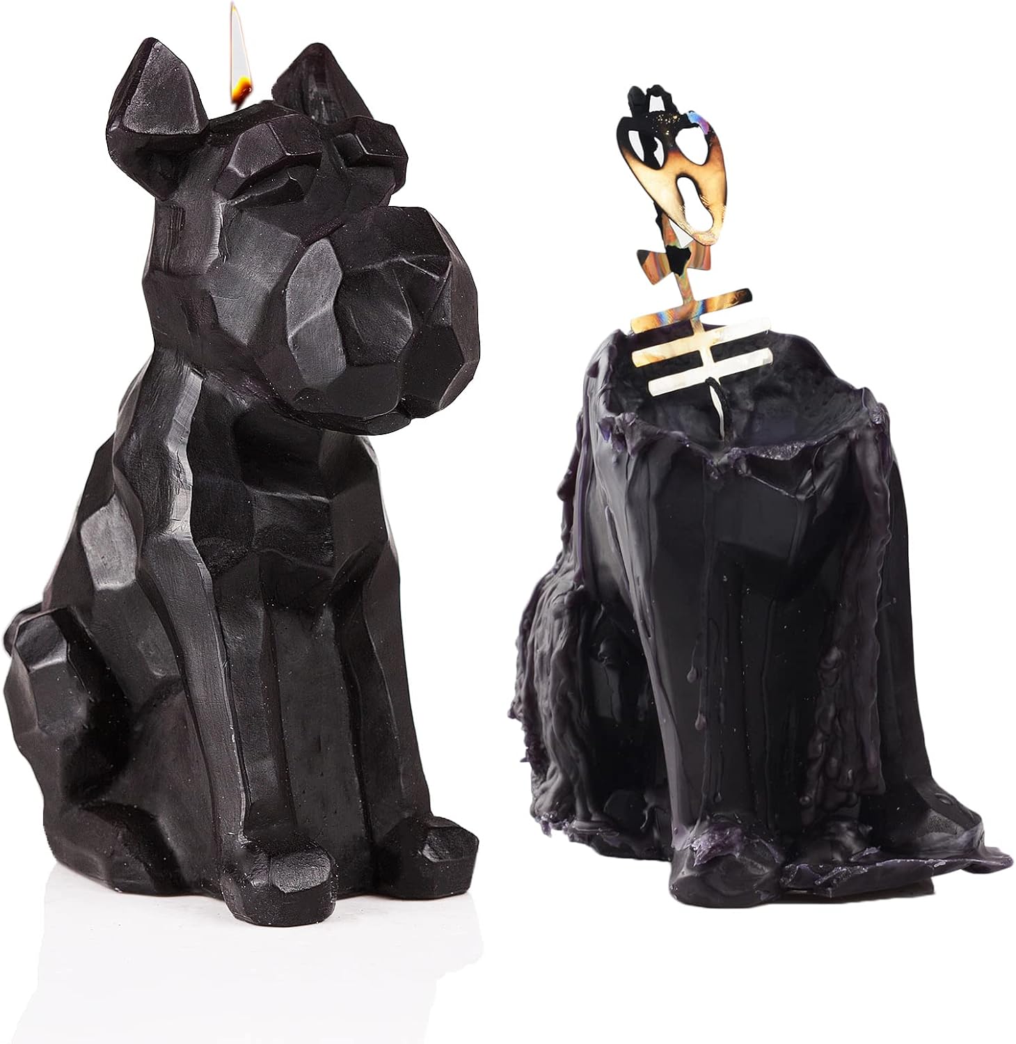 GUTE Schnauzer Skeleton Candle 8 burns 55hrs
