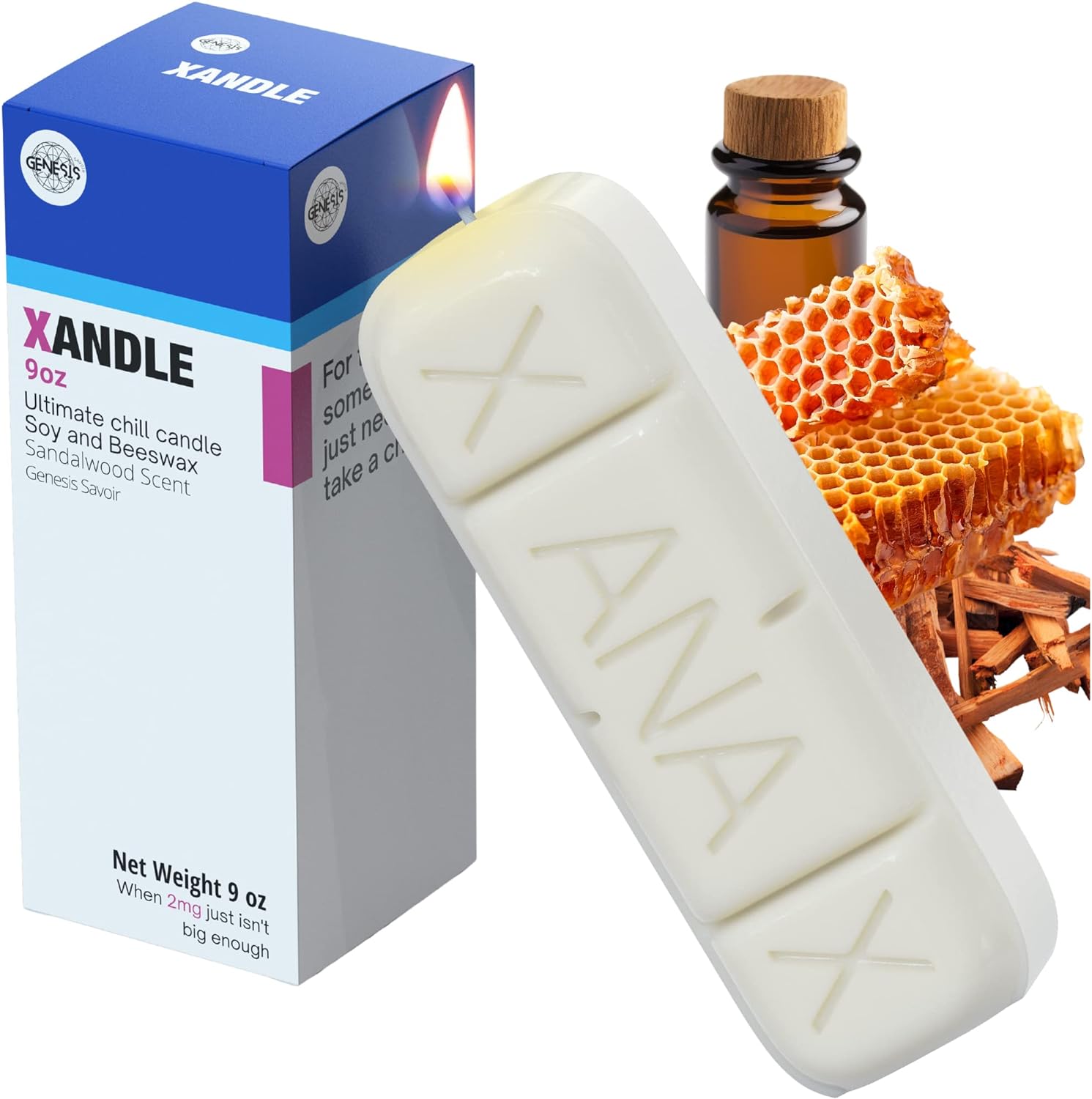 Xanax Candle - Premium Stress Relief Gag Gift for Adults with Aromatherapy
