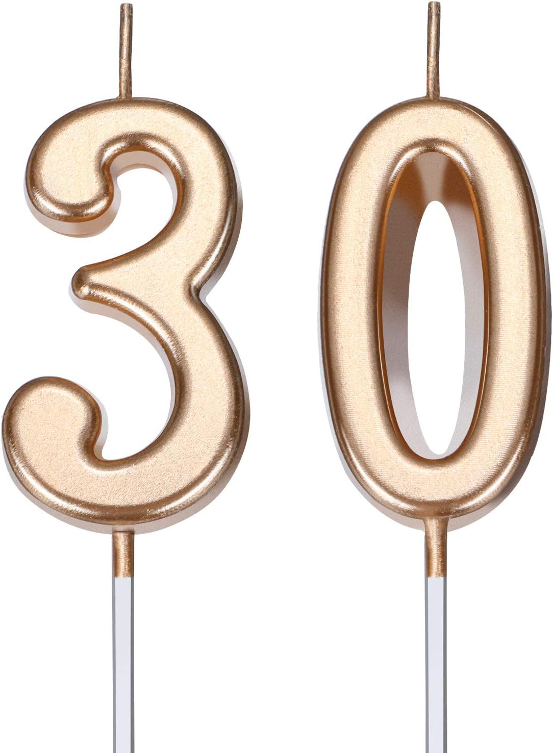 Charming 30th Birthday Candle with Numerical Design