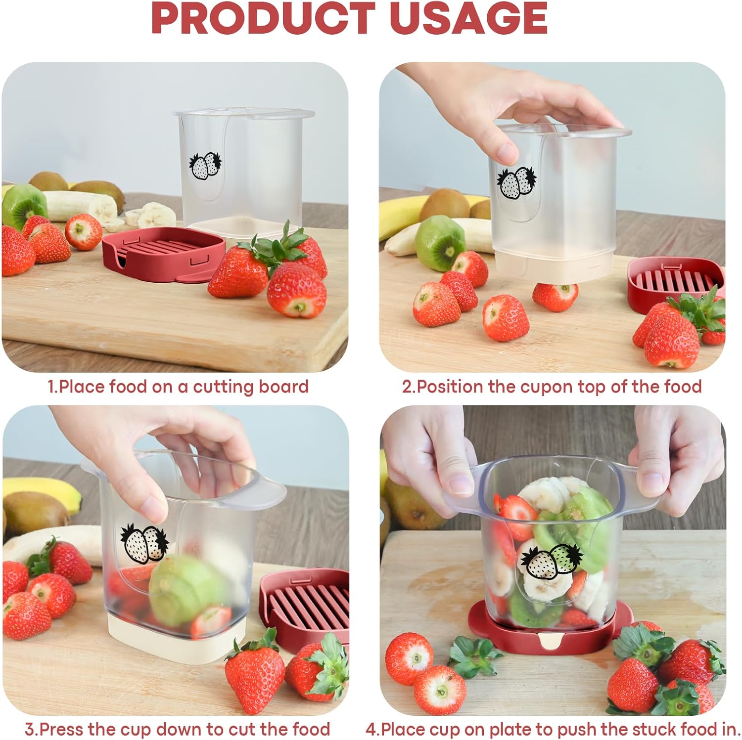 TMEDW Premium Fruit and Vegetable Slicer with Brush