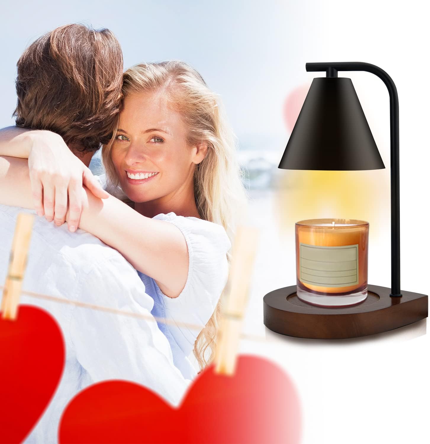 Sokcvsea Candle Warmer Lamp Dimmable Scented Candle Diffuser