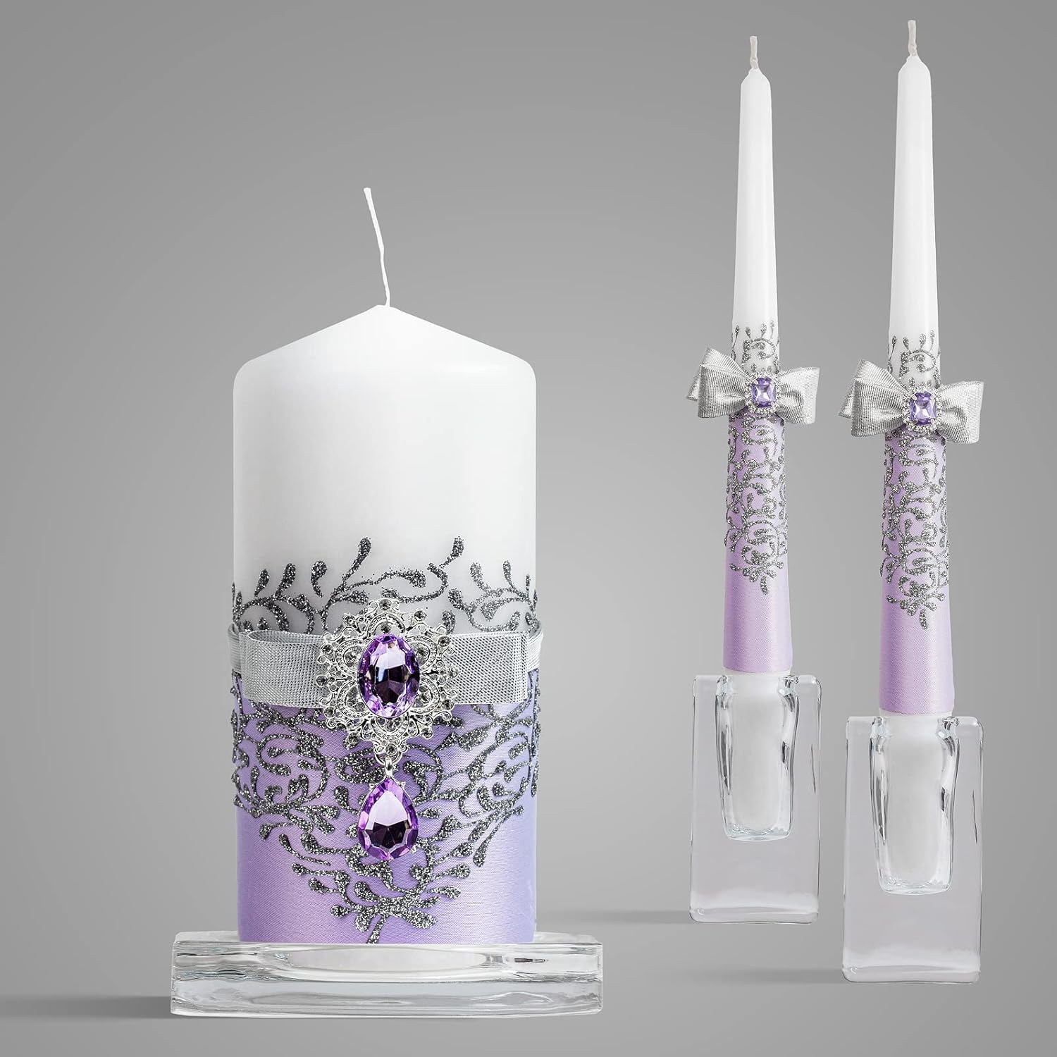 VABA Purple Unity Candles