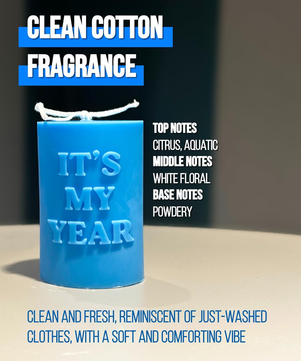 Its My Year Candle - Blue