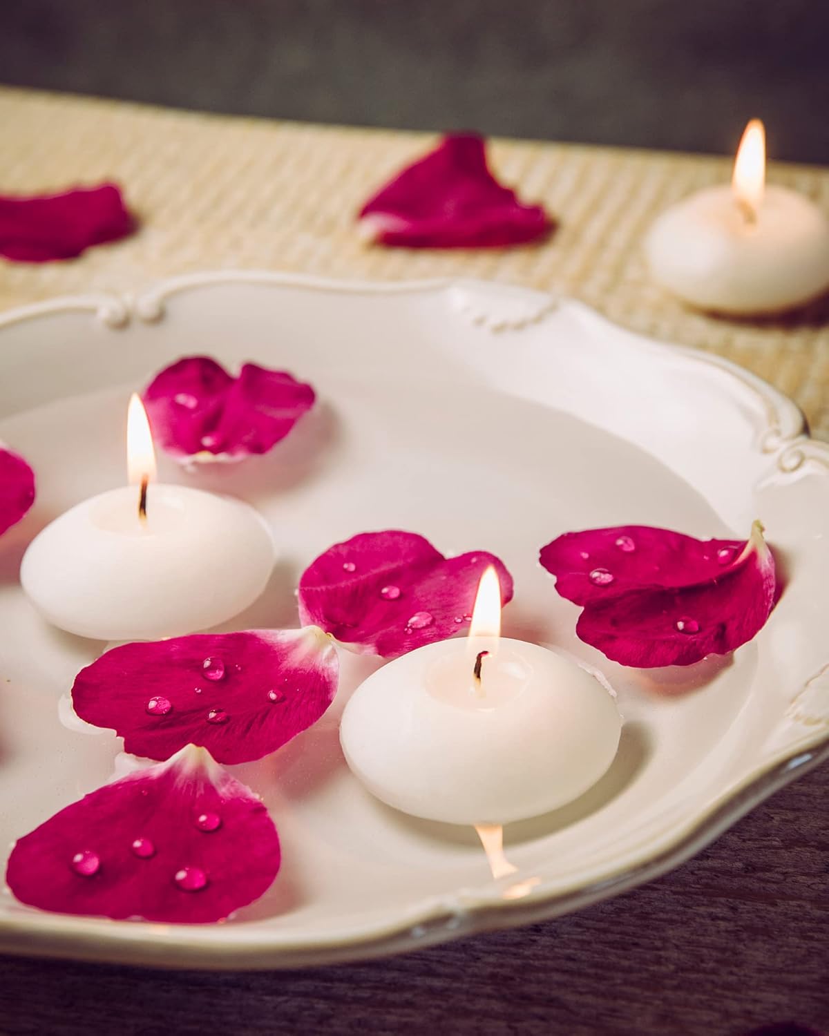 Low-needle floating tealight candles - 100 pieces 165 inch elegant unscented
