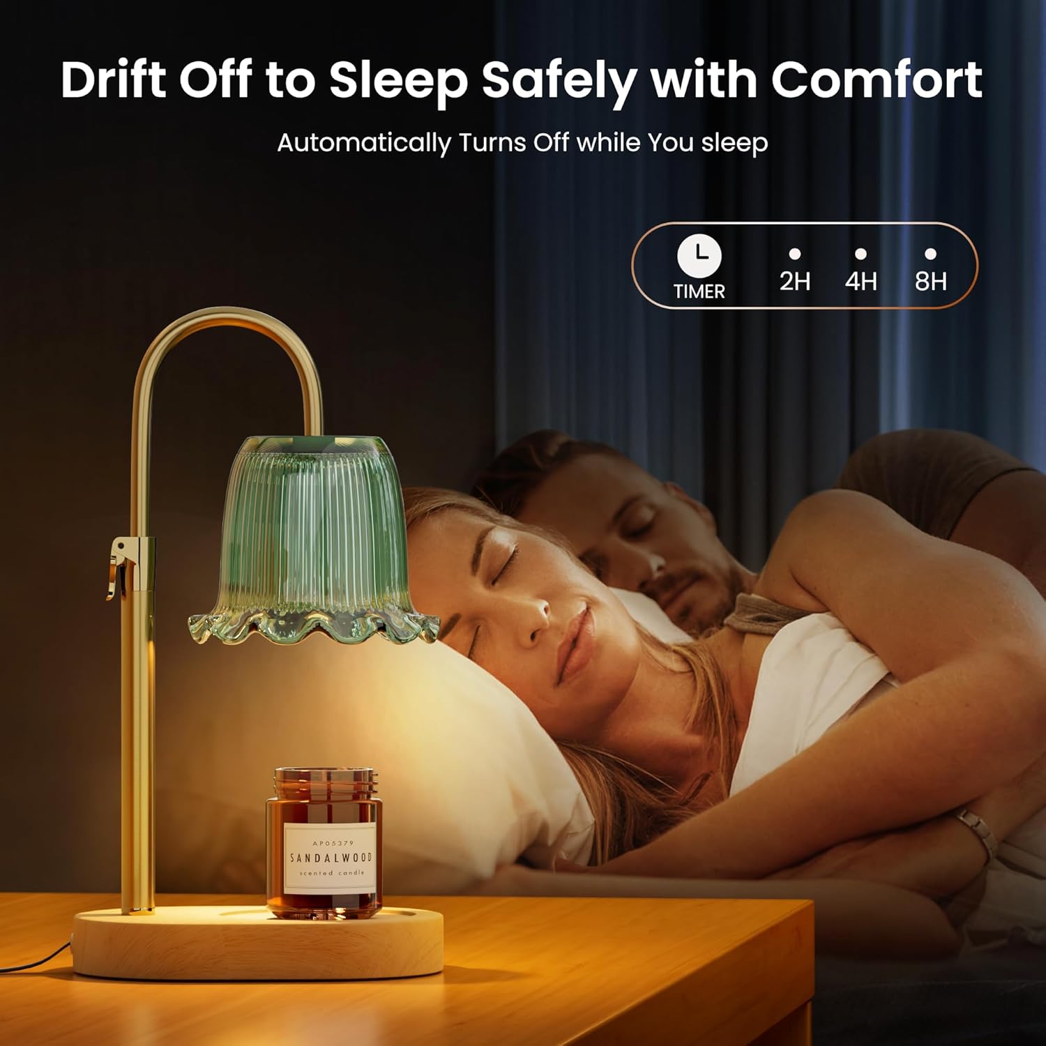 Glarepo Candle Warmer Lamp -adjustable stylish for Scented Candles