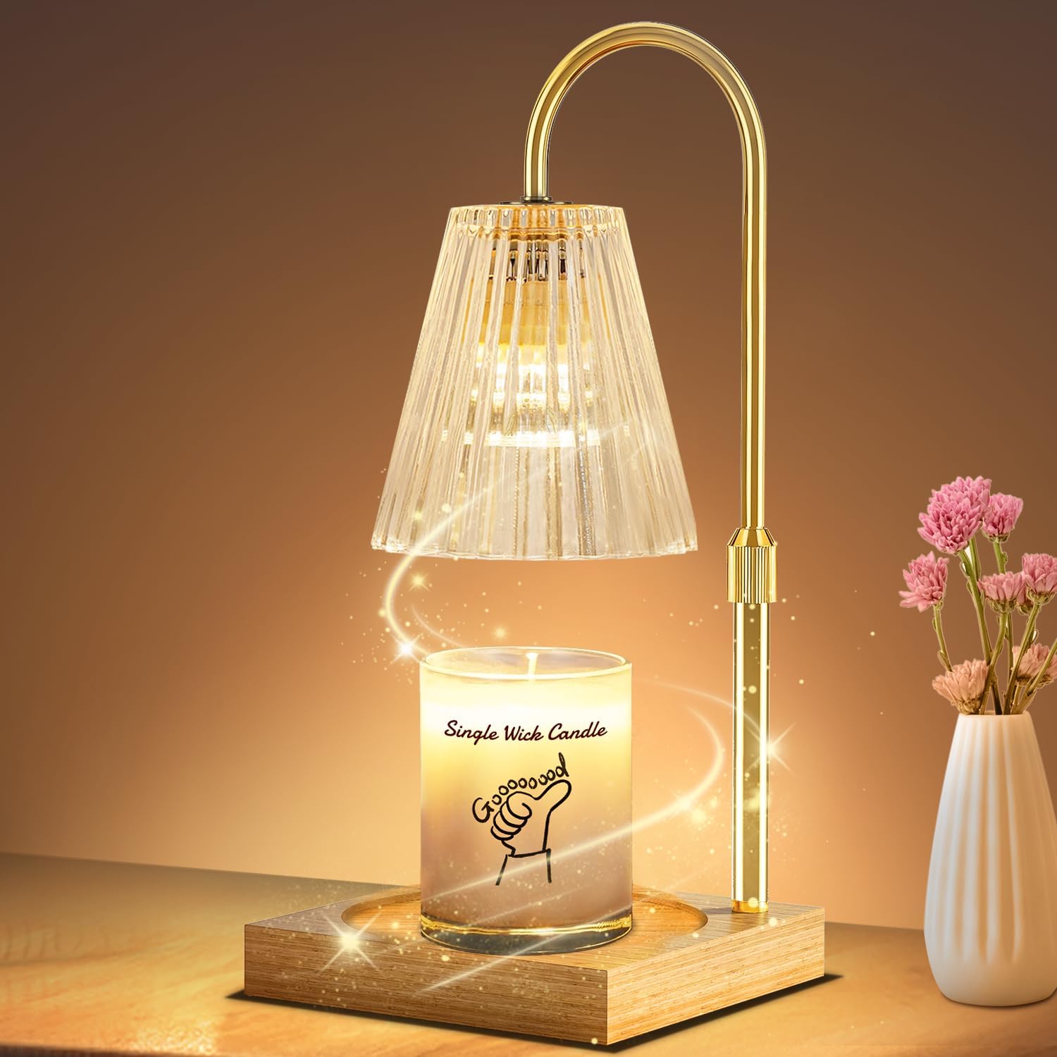 Soo canceled Candle Warming Lamp Adjustable Height
