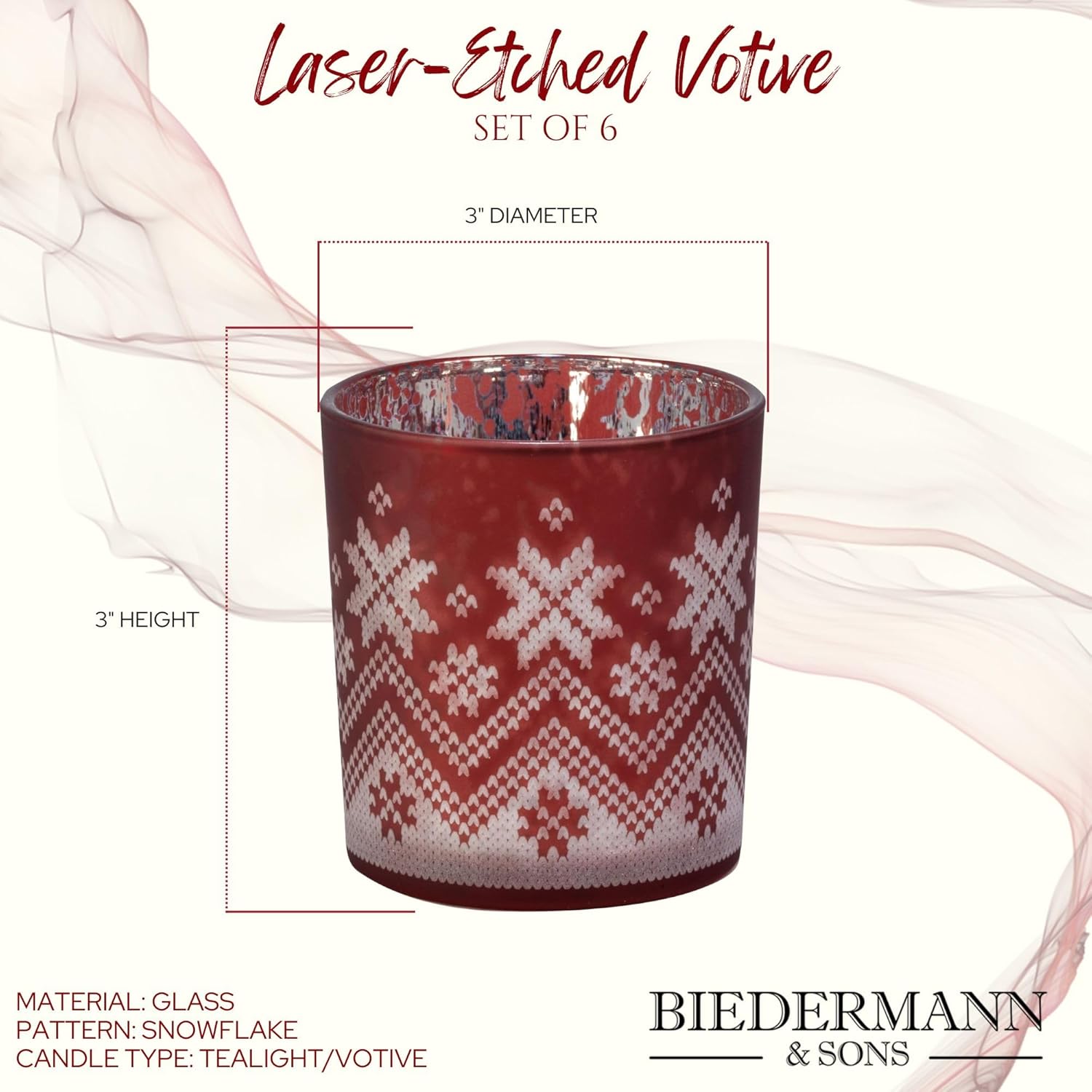 Surprise yourself with Biedermann Sons festive and elegant Christmas holder set
