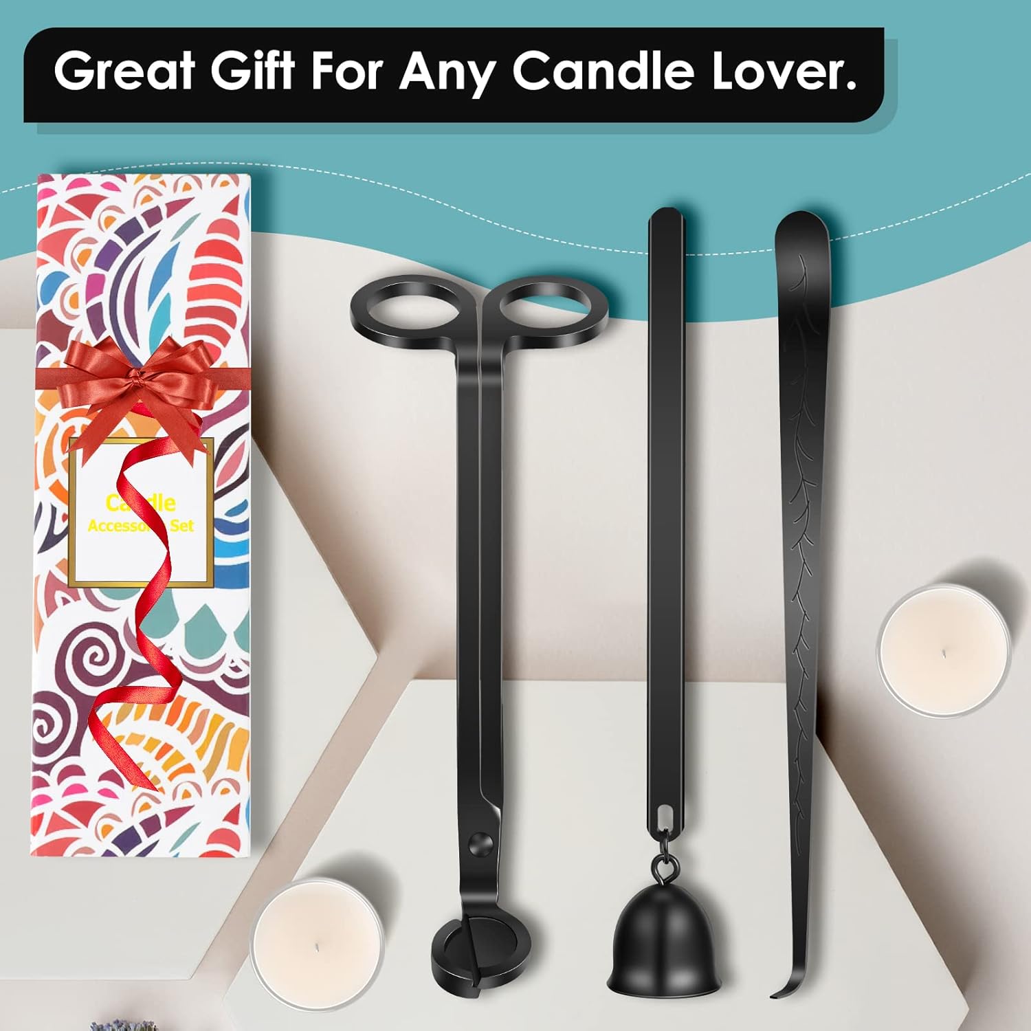 Bright compact and stylish candles Wick Tools Set 3 Piece