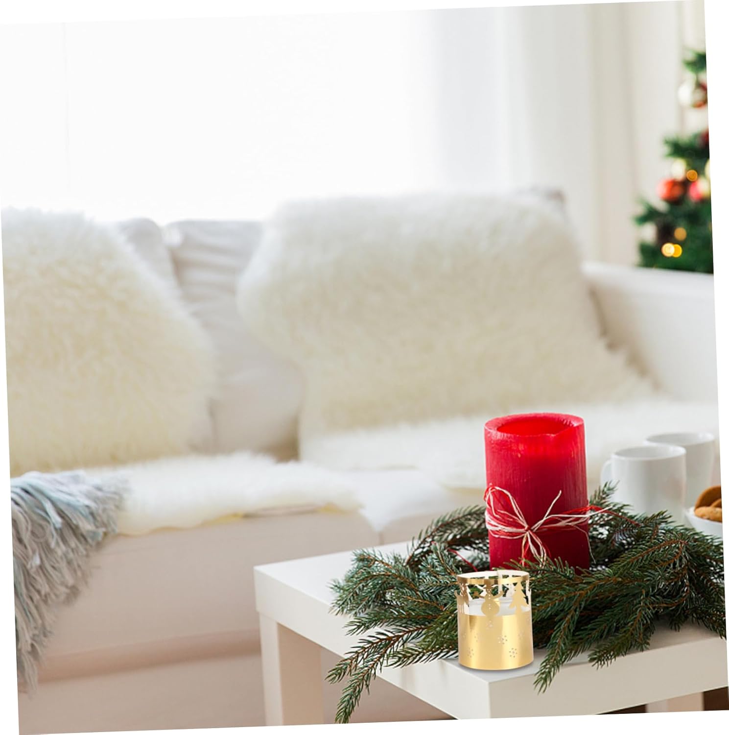 Brilliant Gold Christmas Candle Shade 50-Piece Set