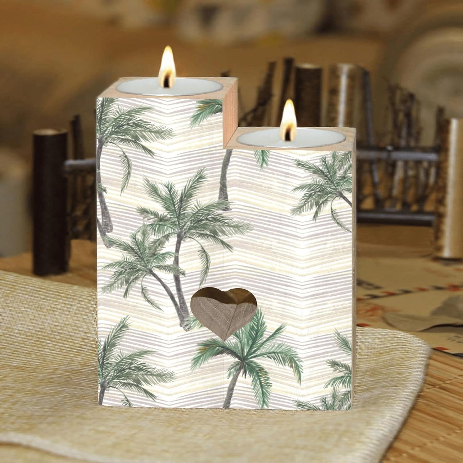 Suumo Heart Candle Holder Set for Home Wedding Party