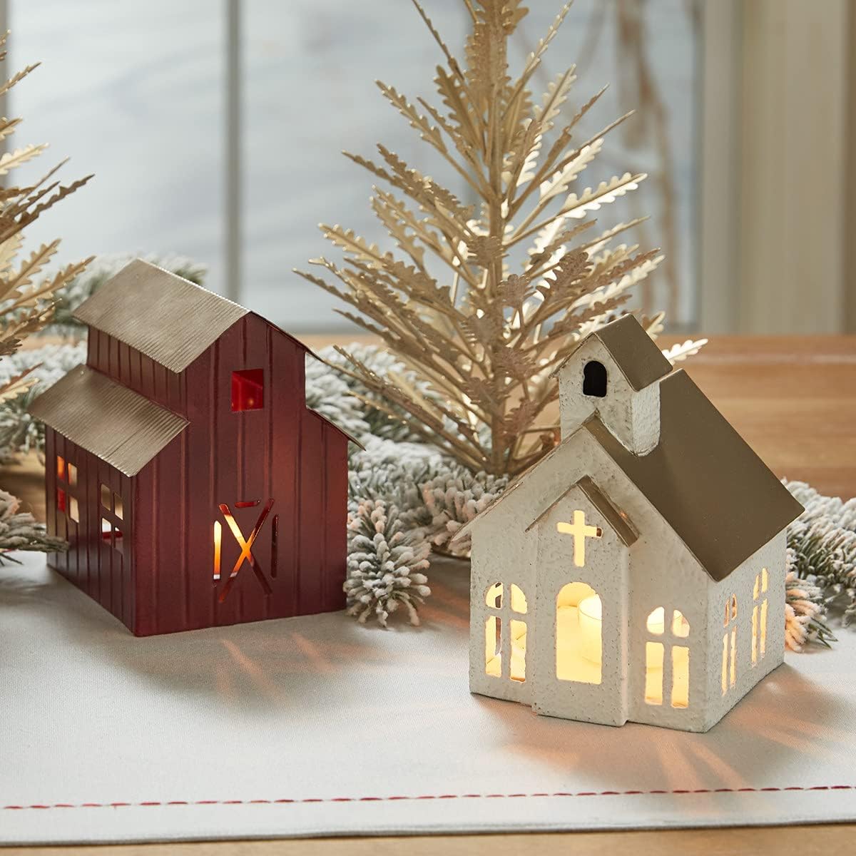 Rustic Church Candle Holder