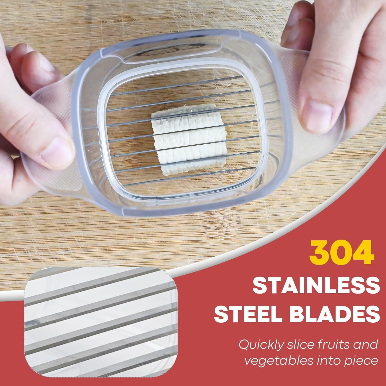 TMEDW Premium Fruit and Vegetable Slicer with Brush