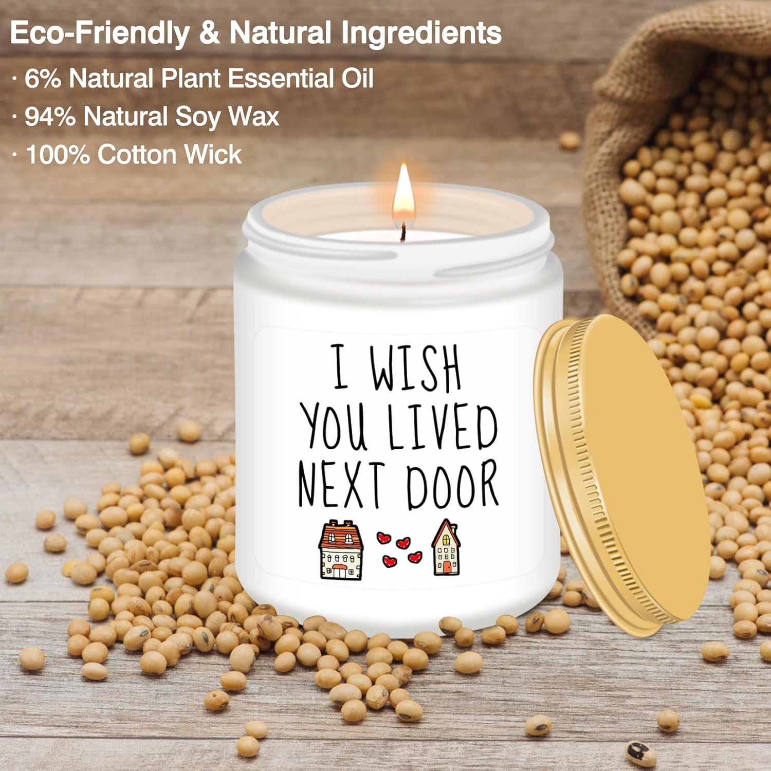 Homsolver Jar Candle Aromatherapy Candle for Women