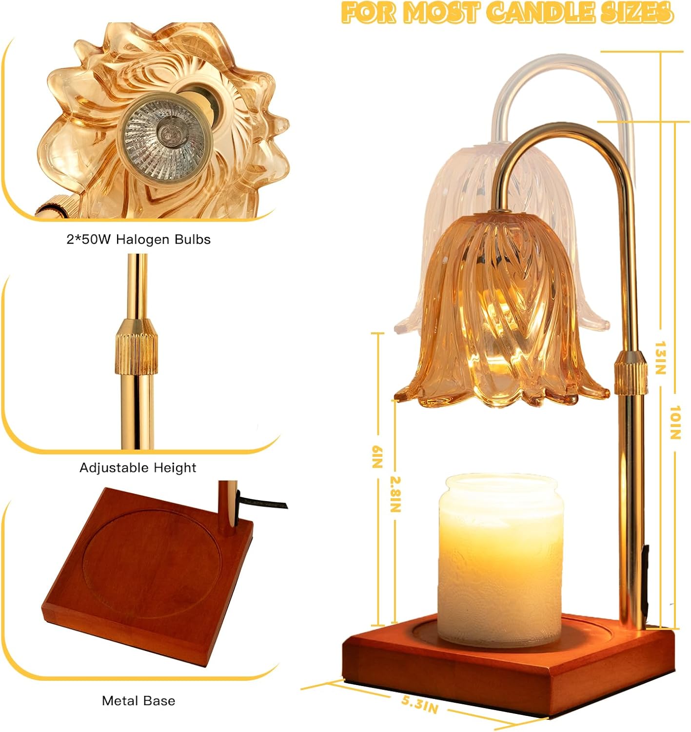 GODONLIF Candle Warmer Lamp with Timer