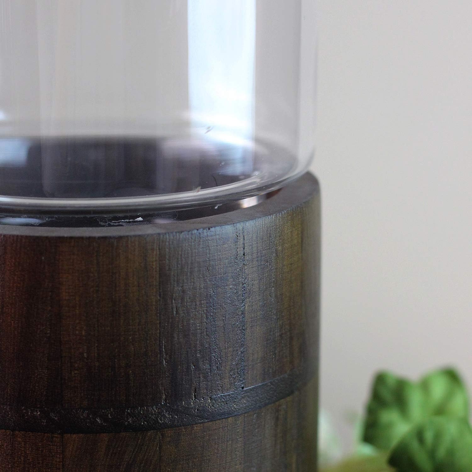 Sturdy Glass Hurricane Candle Holder