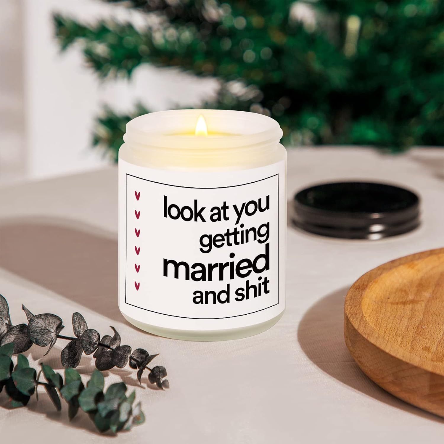 Funny Lavender Candle for Weddings Bridal or Engagements