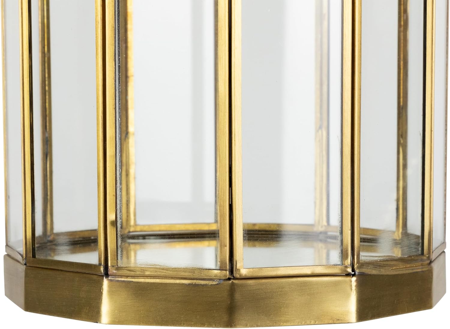 Weatherproof hurricane mirrored candle holders set of 2 in brass 1175 inch