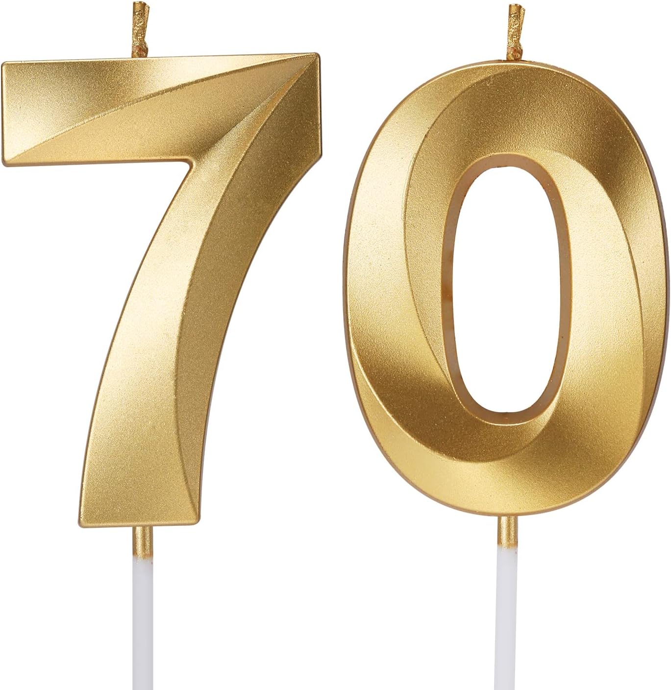 70th Birthday Candles Numbers for Cakes