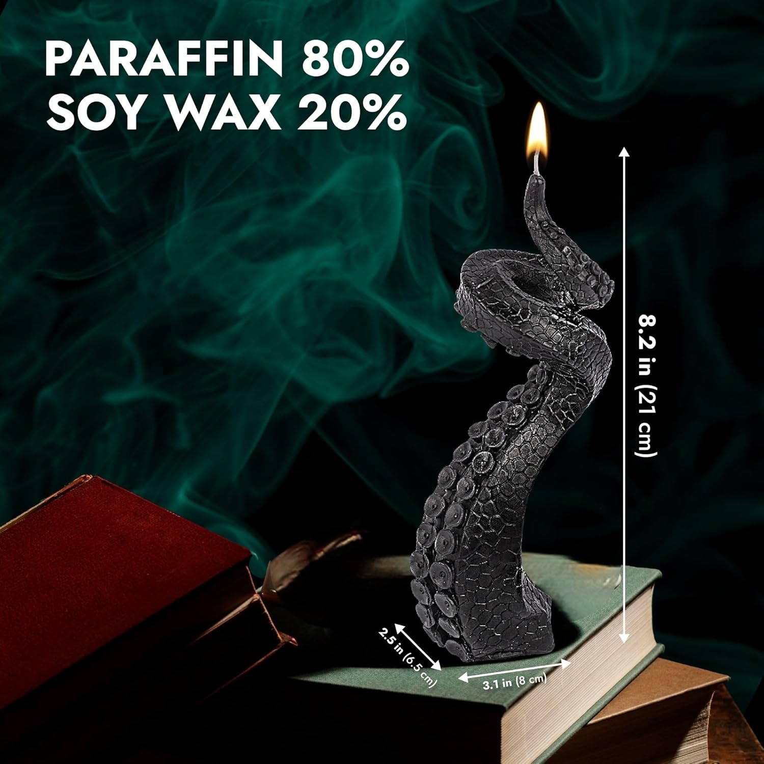 Elevate Your Goth Space with Lidy Black Octopus Tentacle Candle