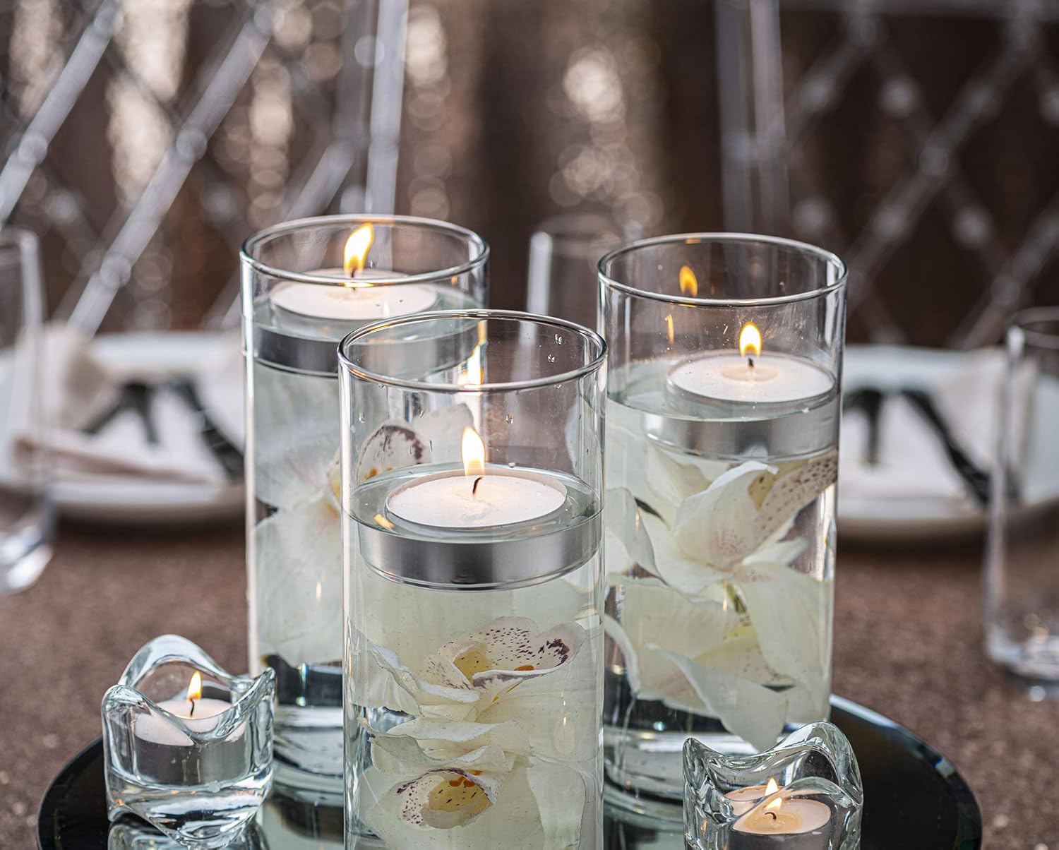 Unmatched 5 Bucket of 200 White Tea Lights - Reliable Durable and Long-Burning