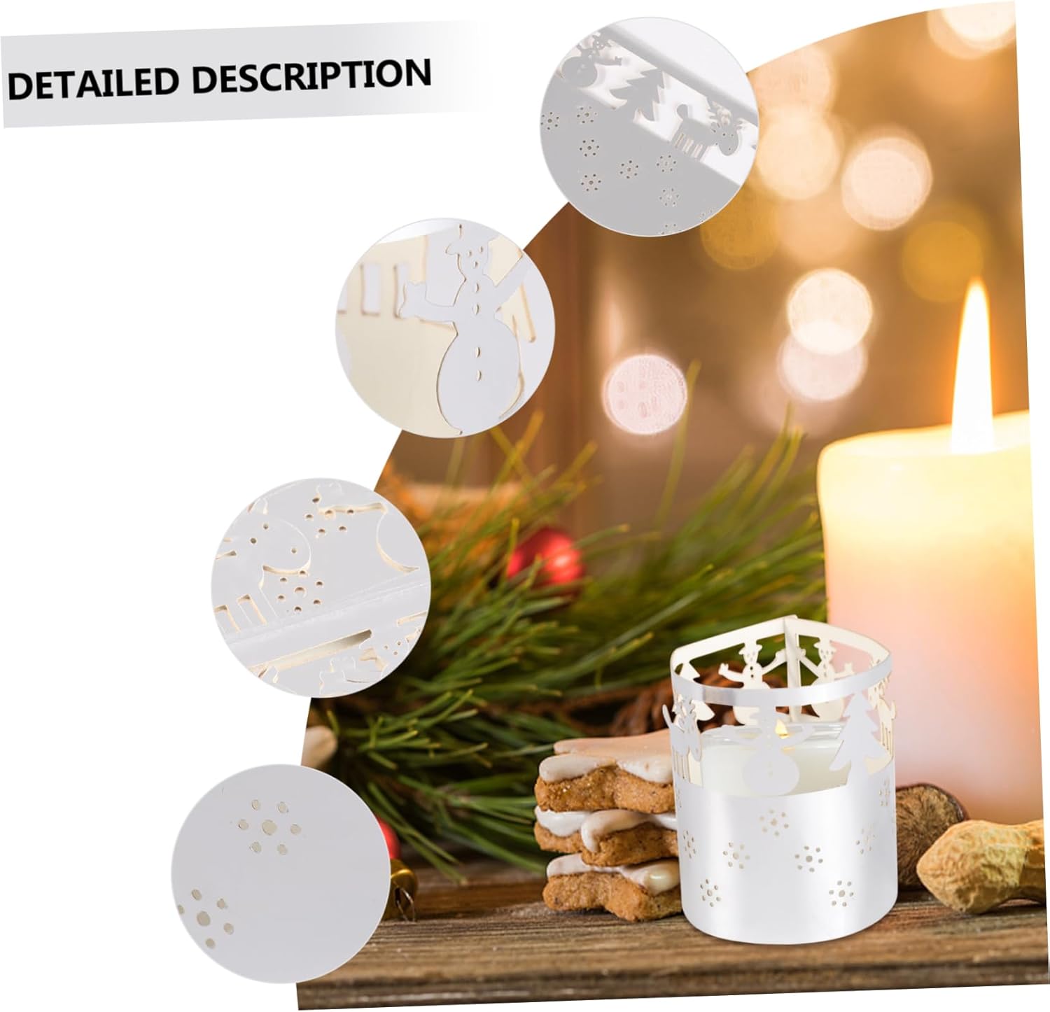 Goohochy 50-Piece Xmas Snowflake Paper Lampshade