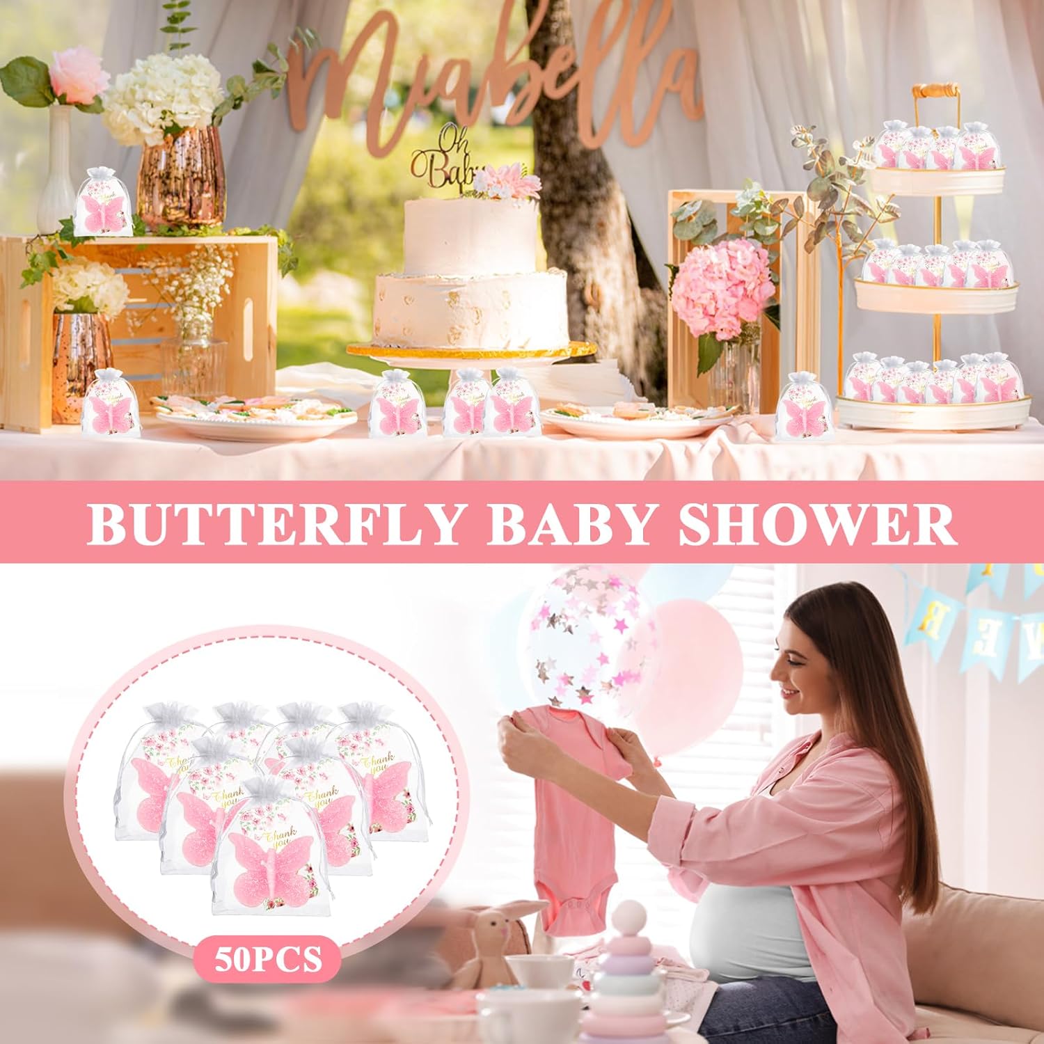 KBDHYY Butterfly Baby Shower Party Favors