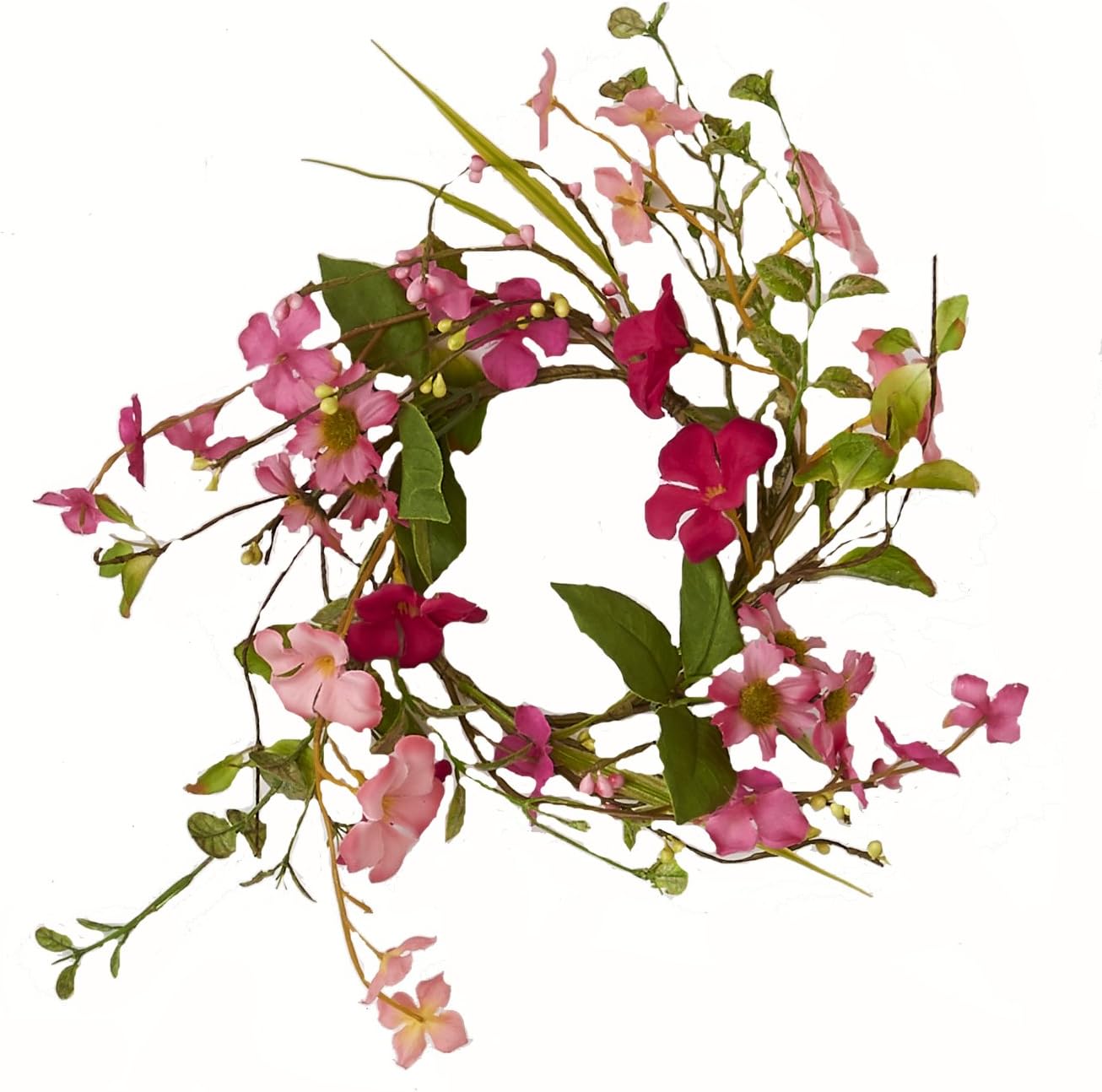 Pink Flower Candle Ring W Imports