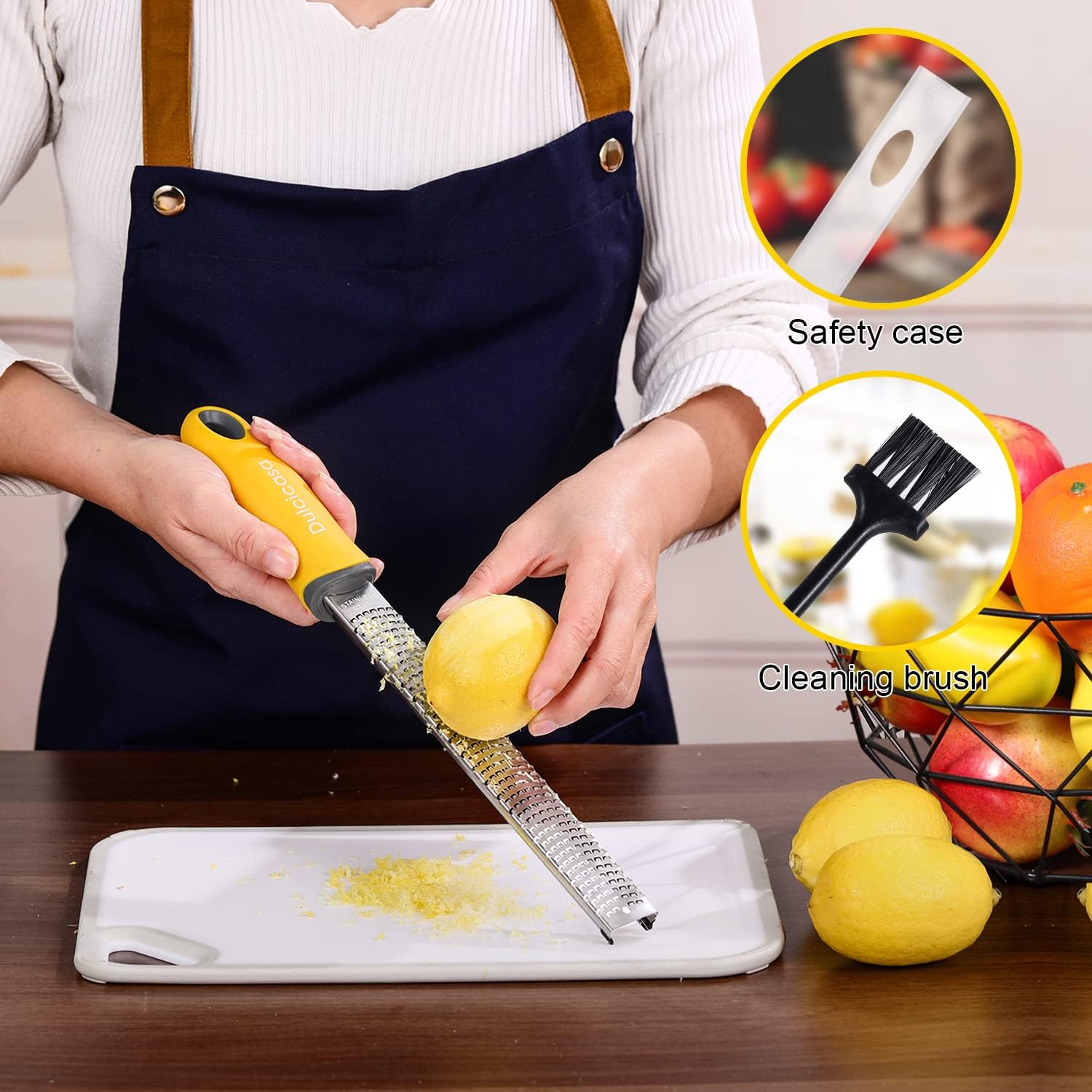 Zest Up Your Day with the DulcicaSA Premium Stainless Steel Lemon Zester Grater
