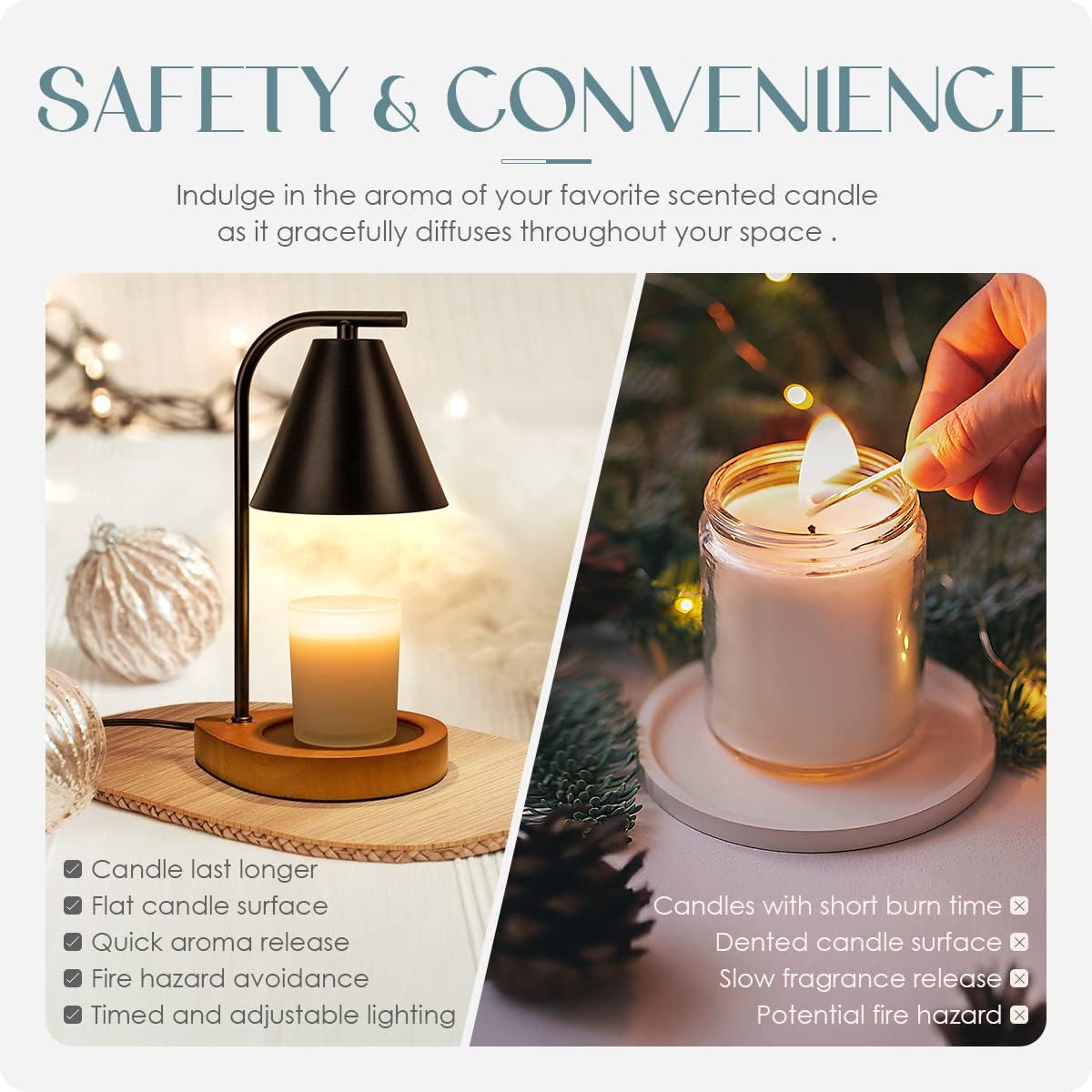 Elegant Retro Candle Warmer Lamp