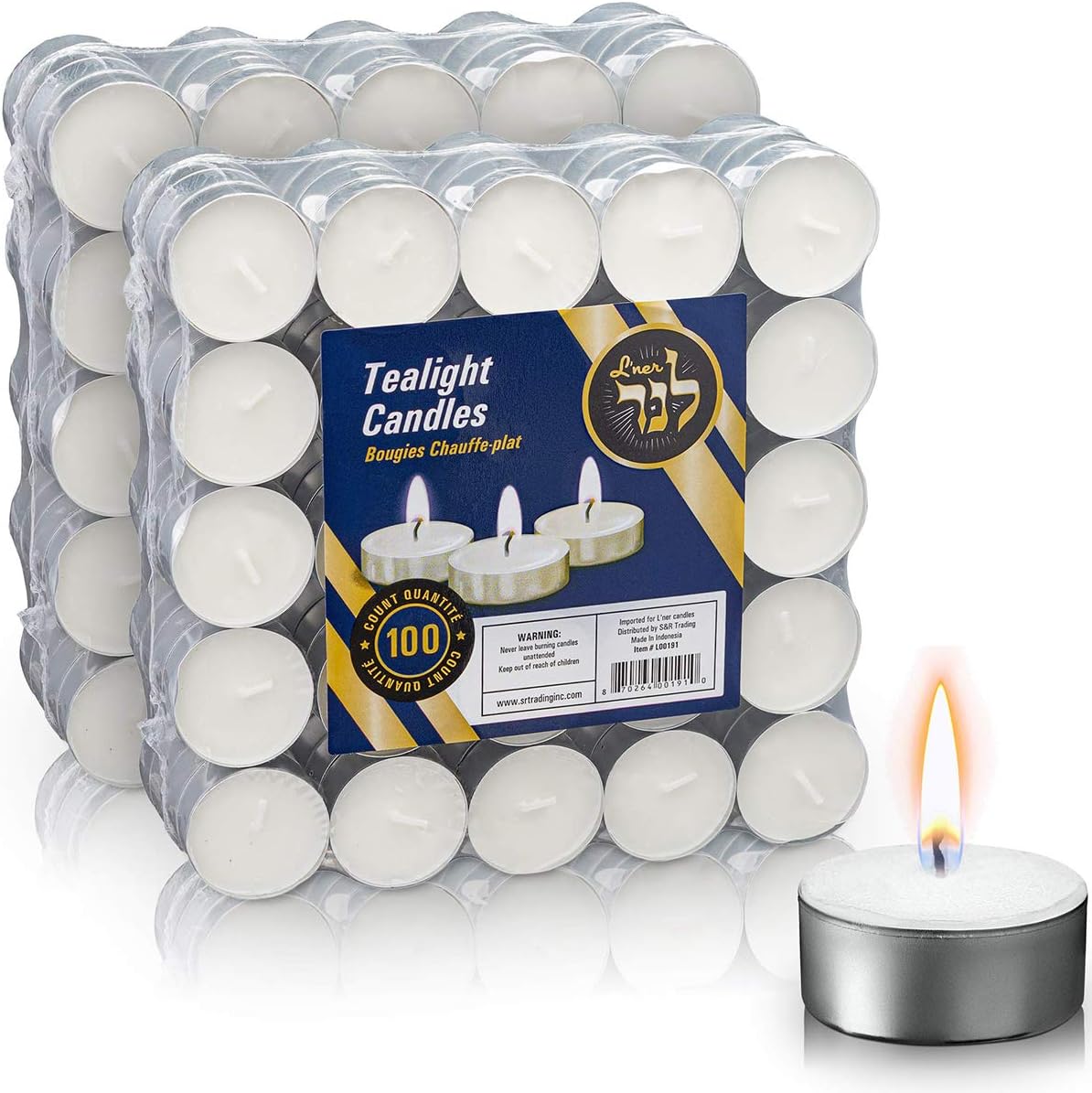 Unmatched 5 Bucket of 200 White Tea Lights - Reliable Durable and Long-Burning
