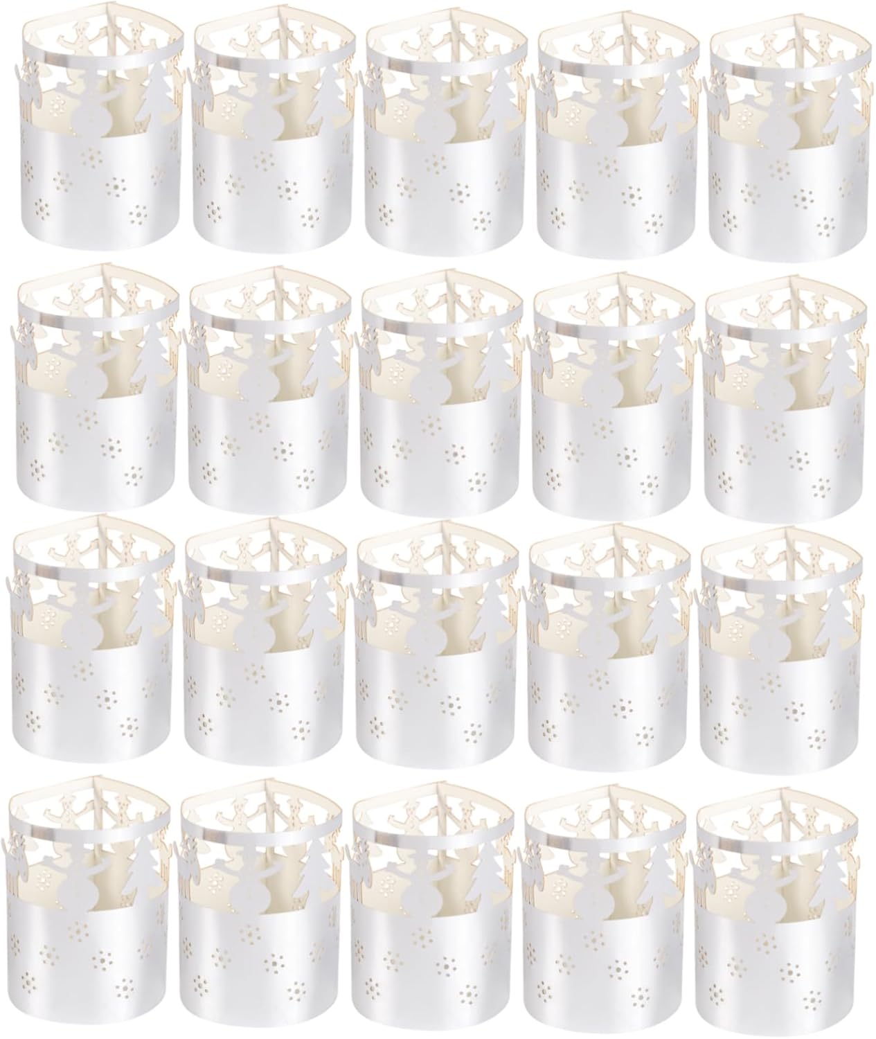 Goohochy 50-Piece Xmas Snowflake Paper Lampshade