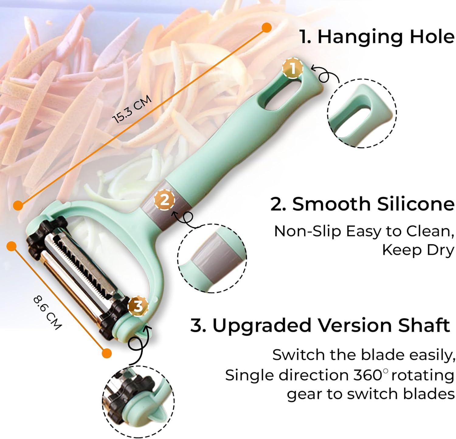 Brilliance 3 in 1 Vegetable Peeler Set