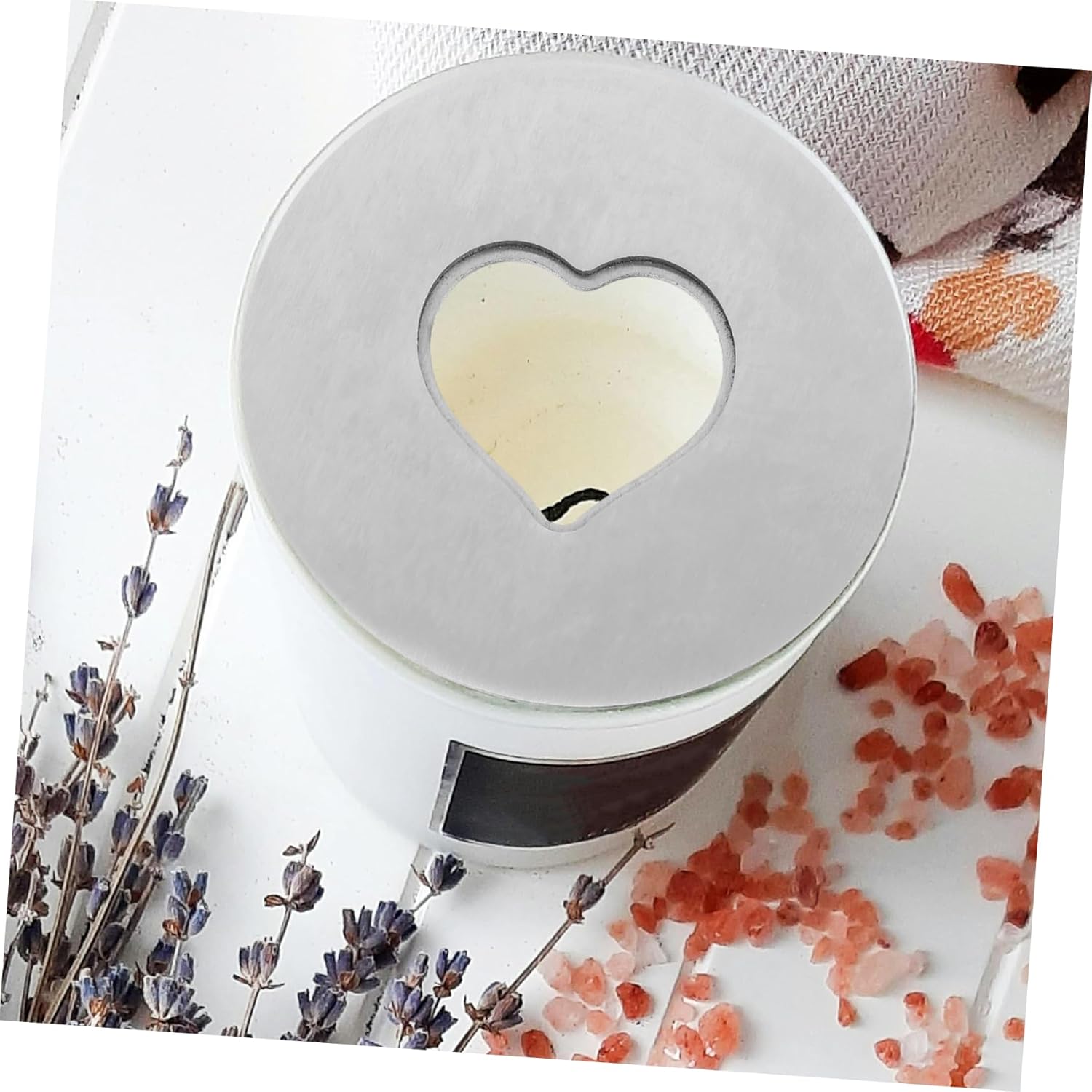 Sturdy Metal Candle Shade Heartprint Design